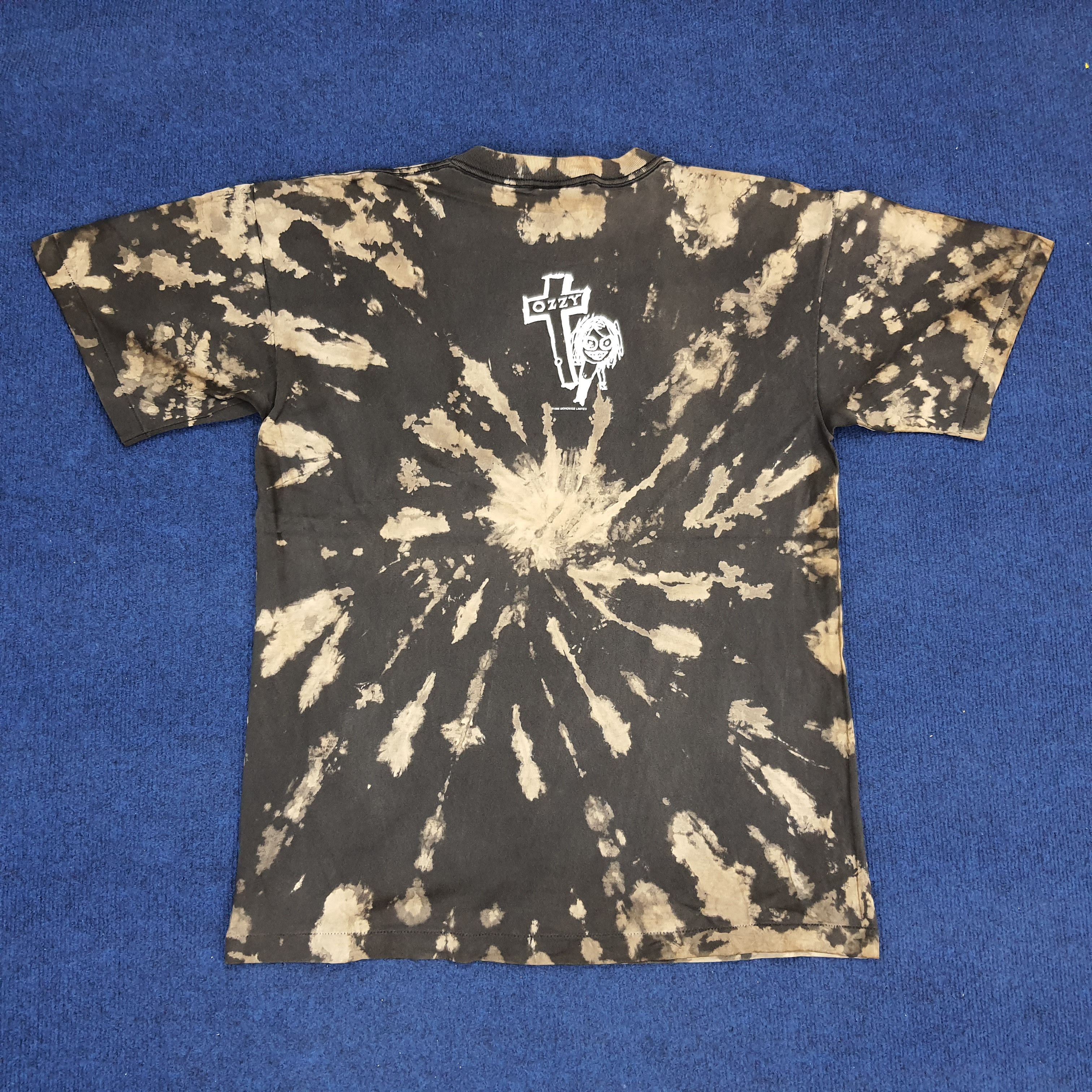 Band Tees × Vintage Vintage Ozzmosis by Ozzy Osbourne 90s Tye Dye T-shirt Size US L / EU 52-54 / 3 - 4 Thumbnail
