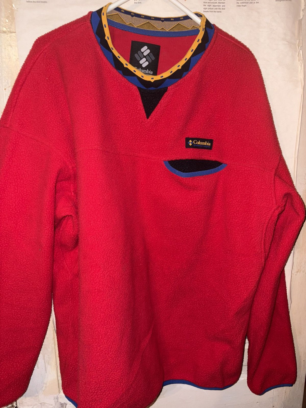 Columbia Columbia Wapitoo Fleece Red Retro Sweatshirt Size US XXL / EU 58 / 5 - 3 Thumbnail