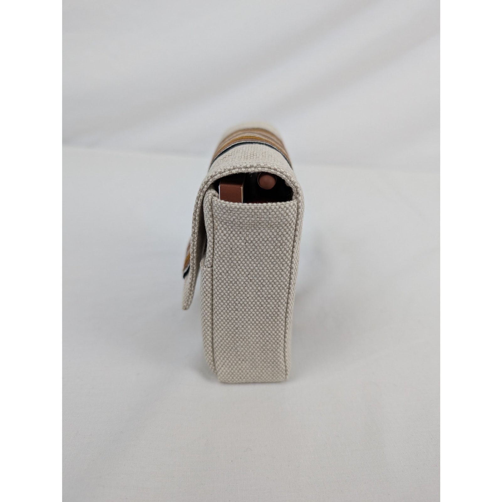 Loro Piana o1rshd1 Size: OS / Stripe canvas pouch Playing Cards Beige Size ONE SIZE - 12 Thumbnail