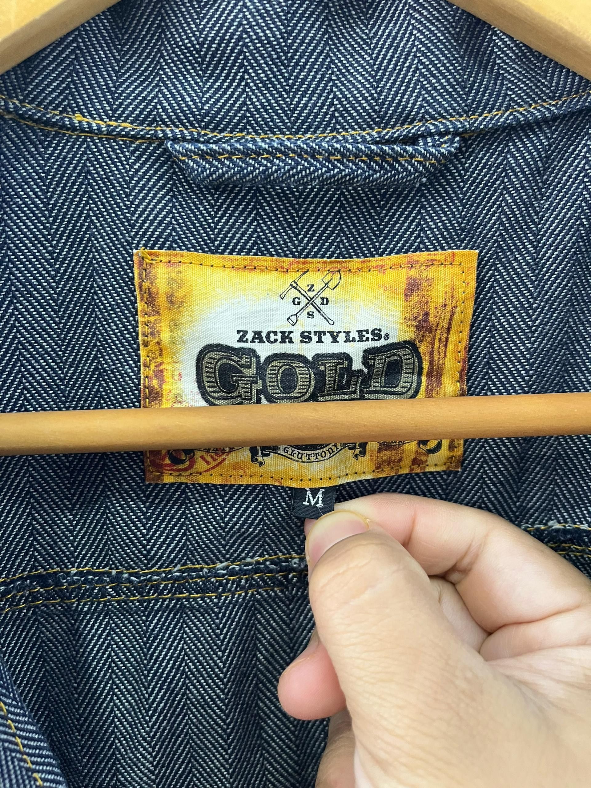 Japanese Brand Zack Styles Gold Herringbone Denim Coverall Size US S / EU 44-46 / 1 - 12 Thumbnail