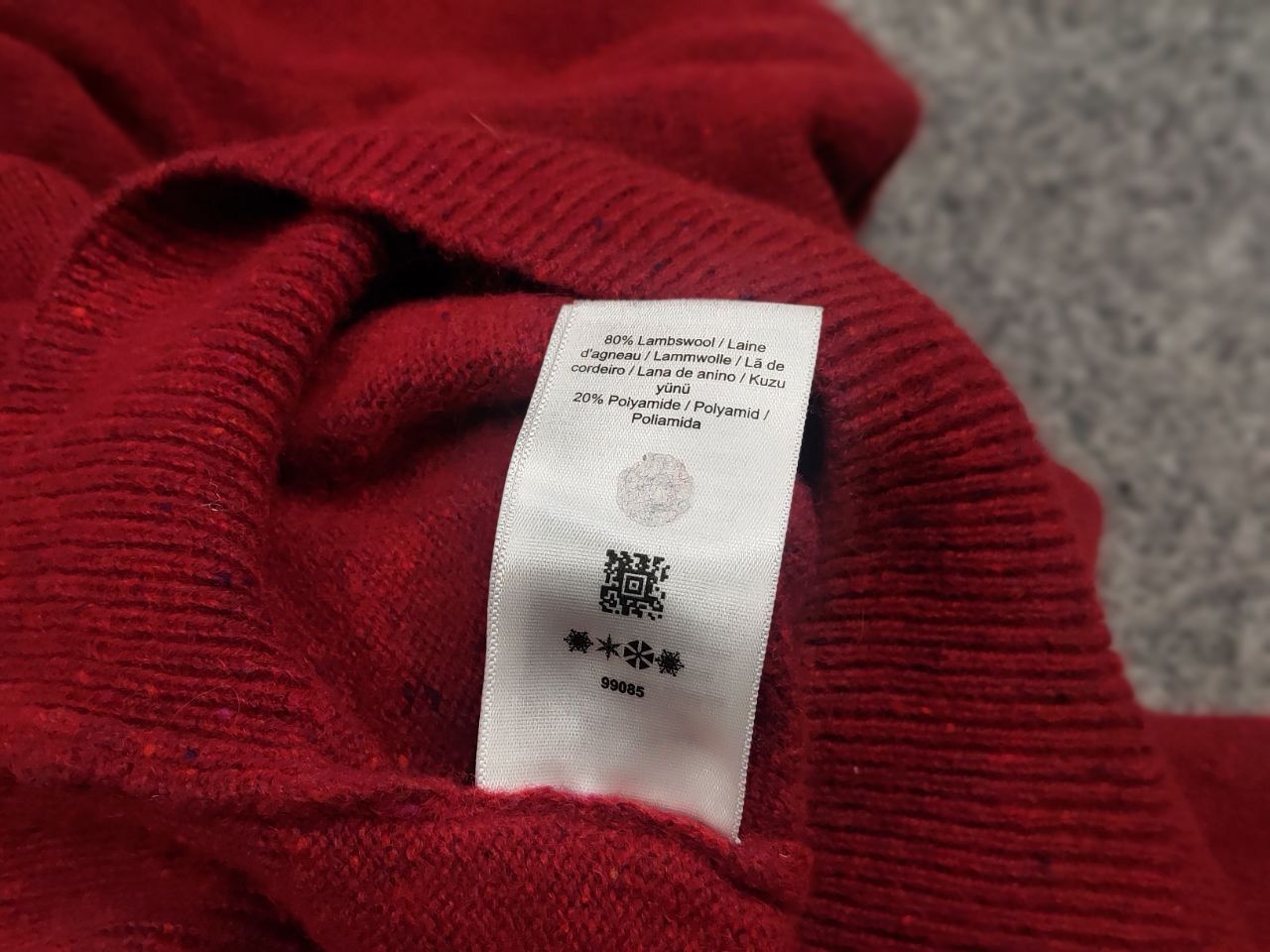 Fred Perry Fred Perry Design Classic Red Wool Crew Check Sweater Size US S / EU 44-46 / 1 - 18 Thumbnail