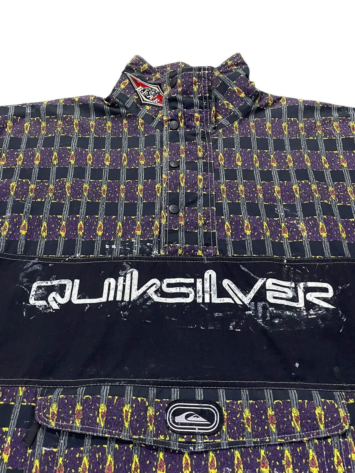 Billabong × Quiksilver × Vintage Vintage 80s Quiksilver X Bear Surf Anorak Jacket 🇦🇺 Made Size US XXL / EU 58 / 5 - 6 Thumbnail