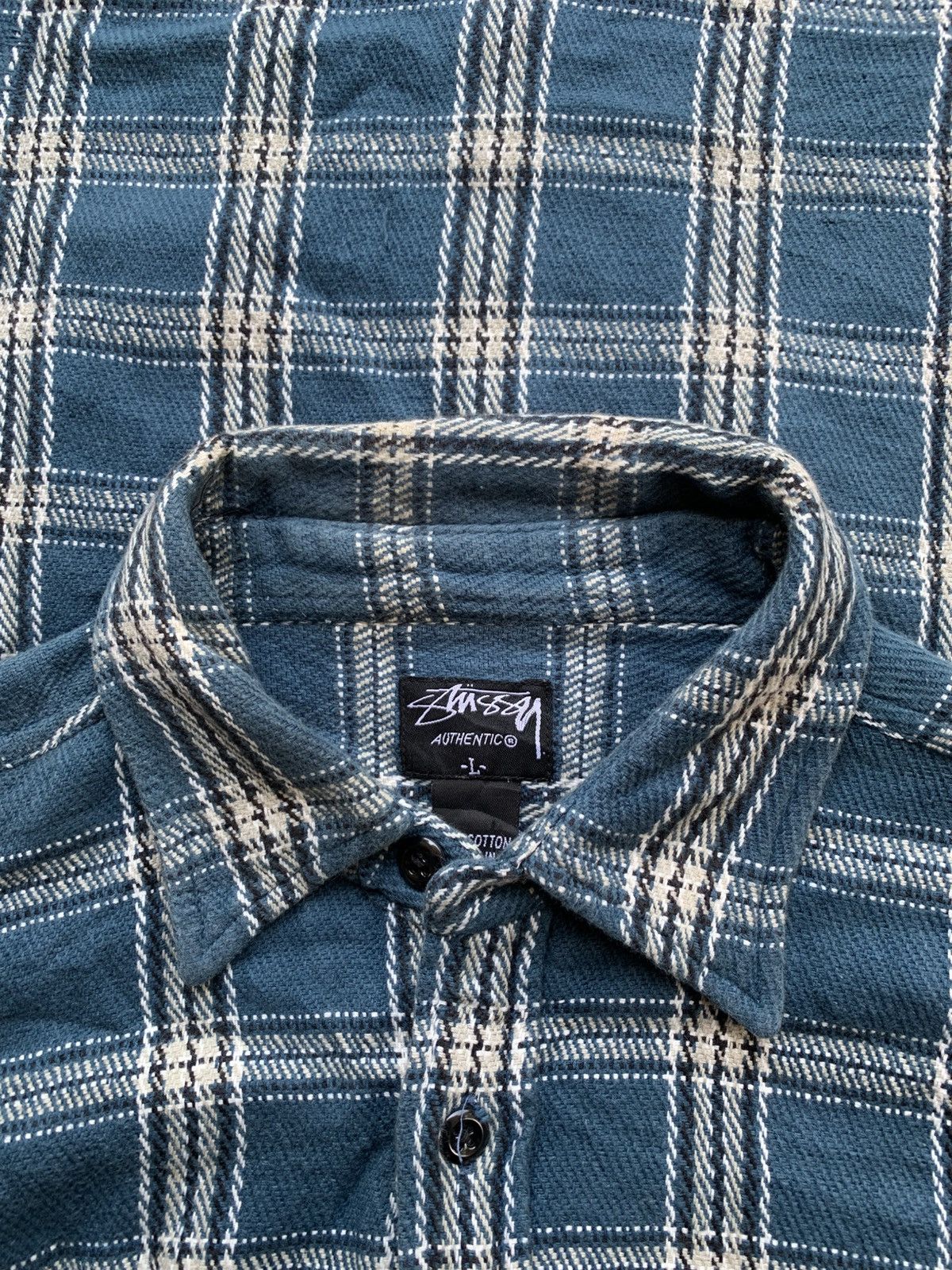 Stussy × Vintage Stussy Flanel Longshirt Size US L / EU 52-54 / 3 - 2 Thumbnail