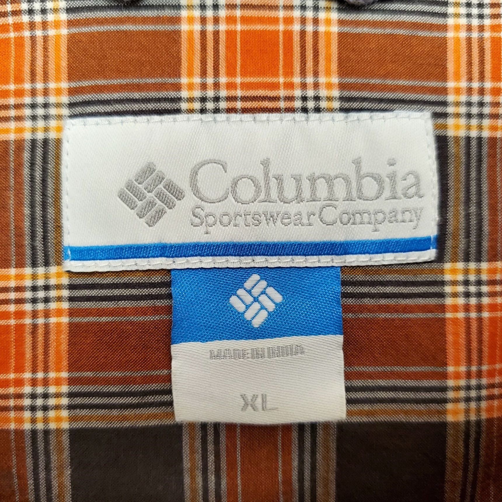 Vintage Columbia Shirt Men XL Brown Plaid Button Long Sleeve 100% Cotton Casual Size US XL / EU 56 / 4 - 6 Thumbnail