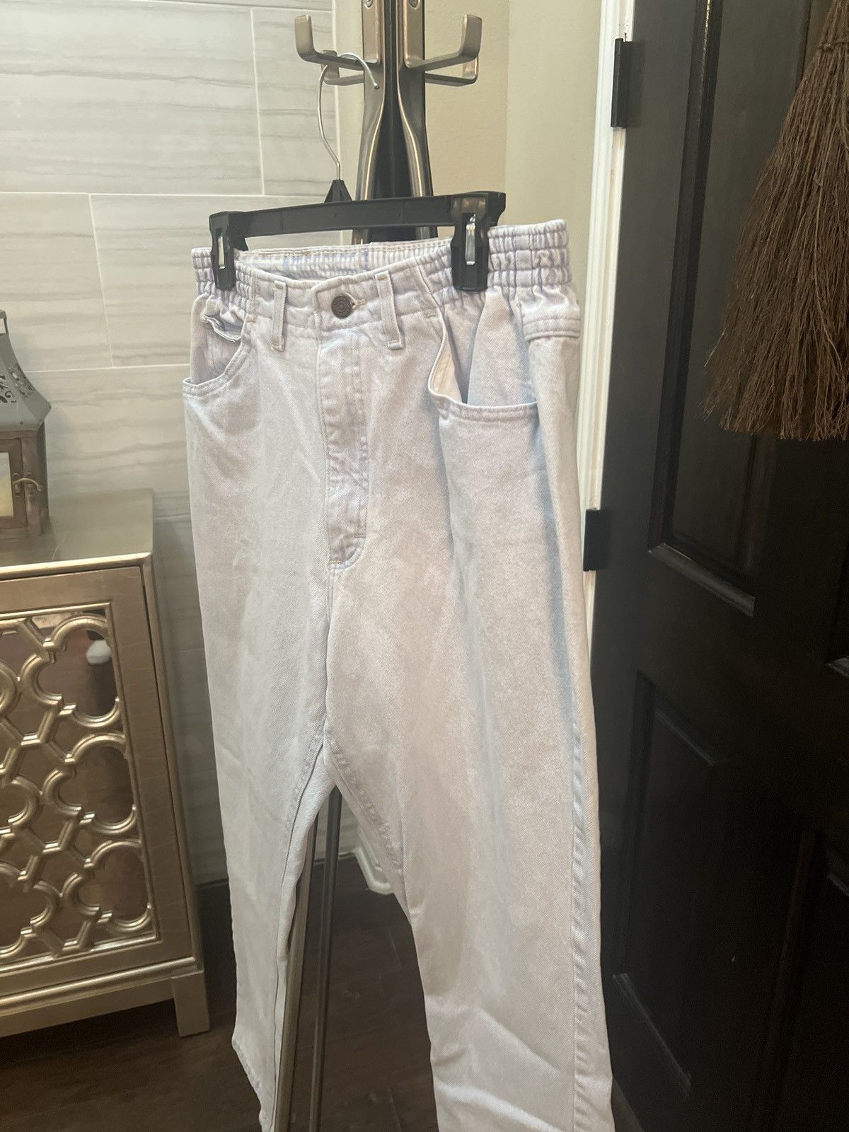 Lee × Vintage Baggy Lee light wash denim Size US 31 - 4 Thumbnail