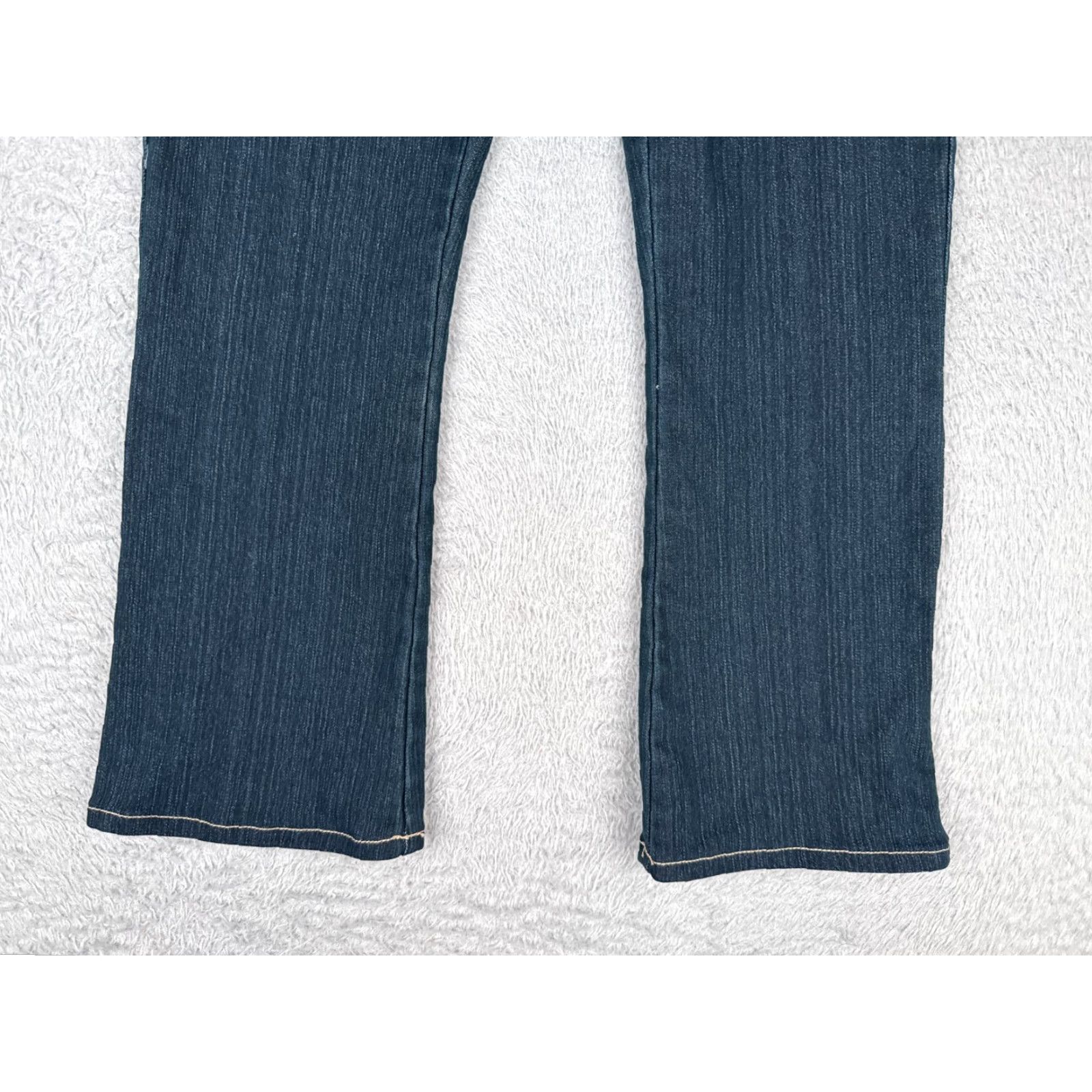 Denime Z. Cavaricci Jeans Women's Jeans Bootcut Blue 28x26 Low Rise 3 Denim - 5-Pocket Design, Regular, Cotton Blend, Dark Wash, Vintage? No. Size 26" / US 2 / IT 38 - 2 Thumbnail
