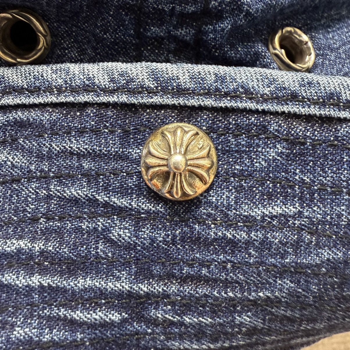 Chrome Hearts Chrome Hearts Bucket Denim Hat with Silver Buttons Size ONE SIZE - 5 Thumbnail