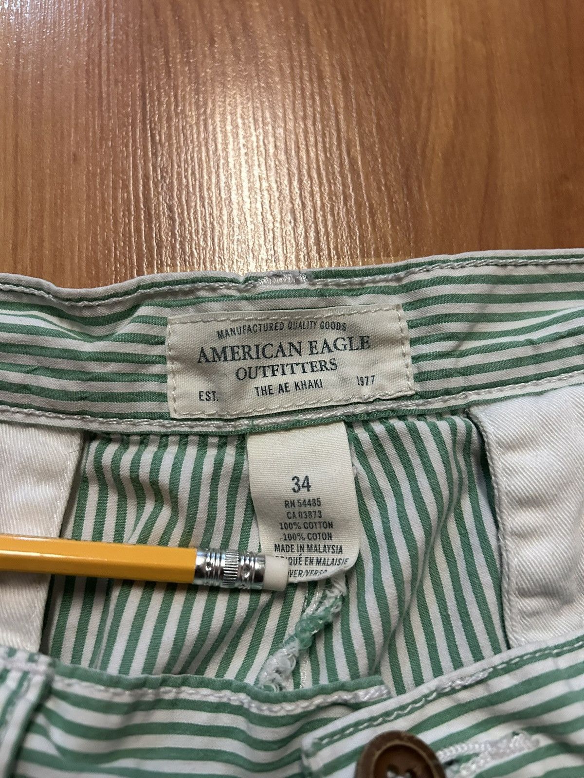 American Eagle Outfitters Vintage American Eagle Pinstripes Shorts Size US 34 / EU 50 - 3 Thumbnail