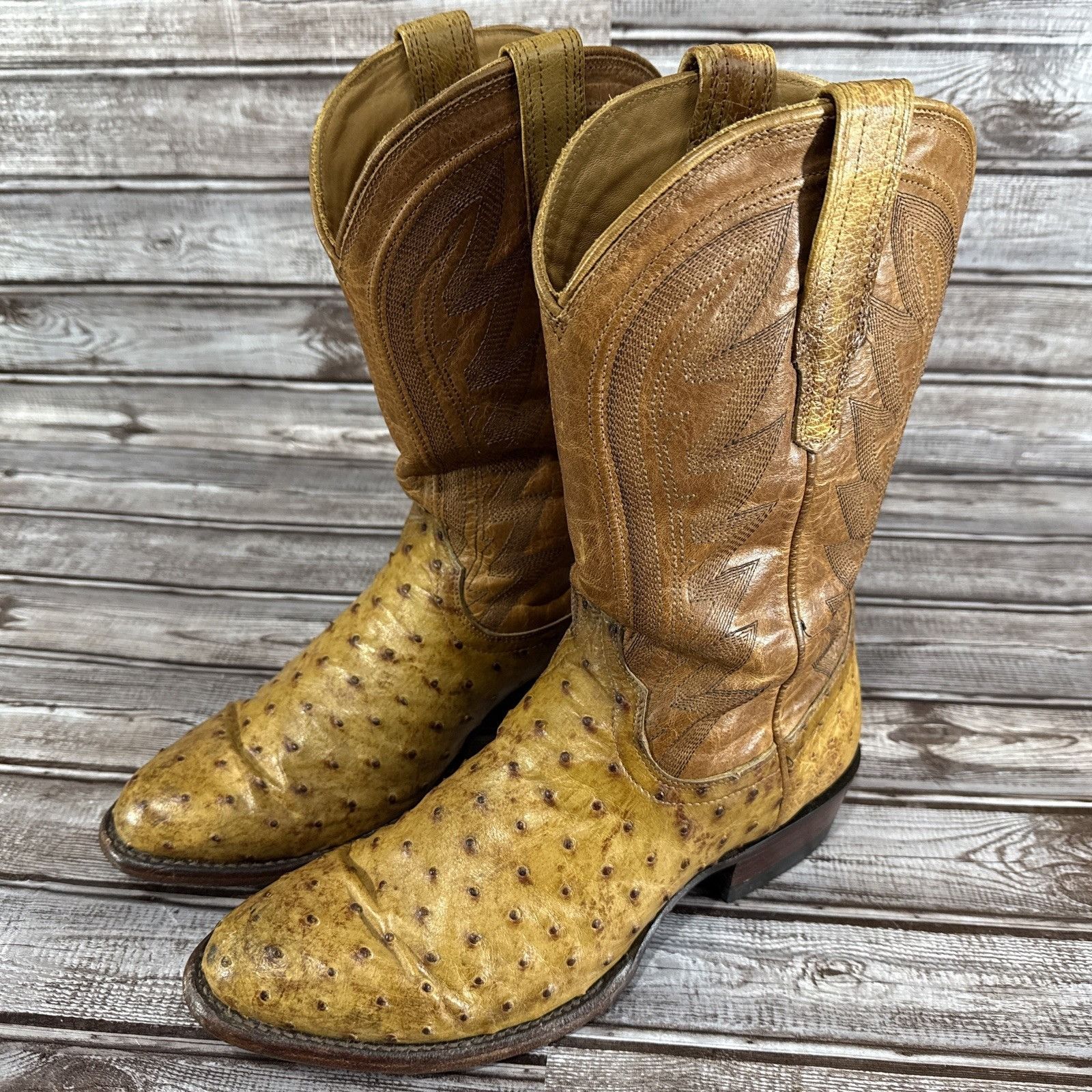 Tecovas TECOVAS The Wyatt Russet Ostrich Boots size 8 D Brown Weste Size US 8 / EU 41 - 1 Thumbnail