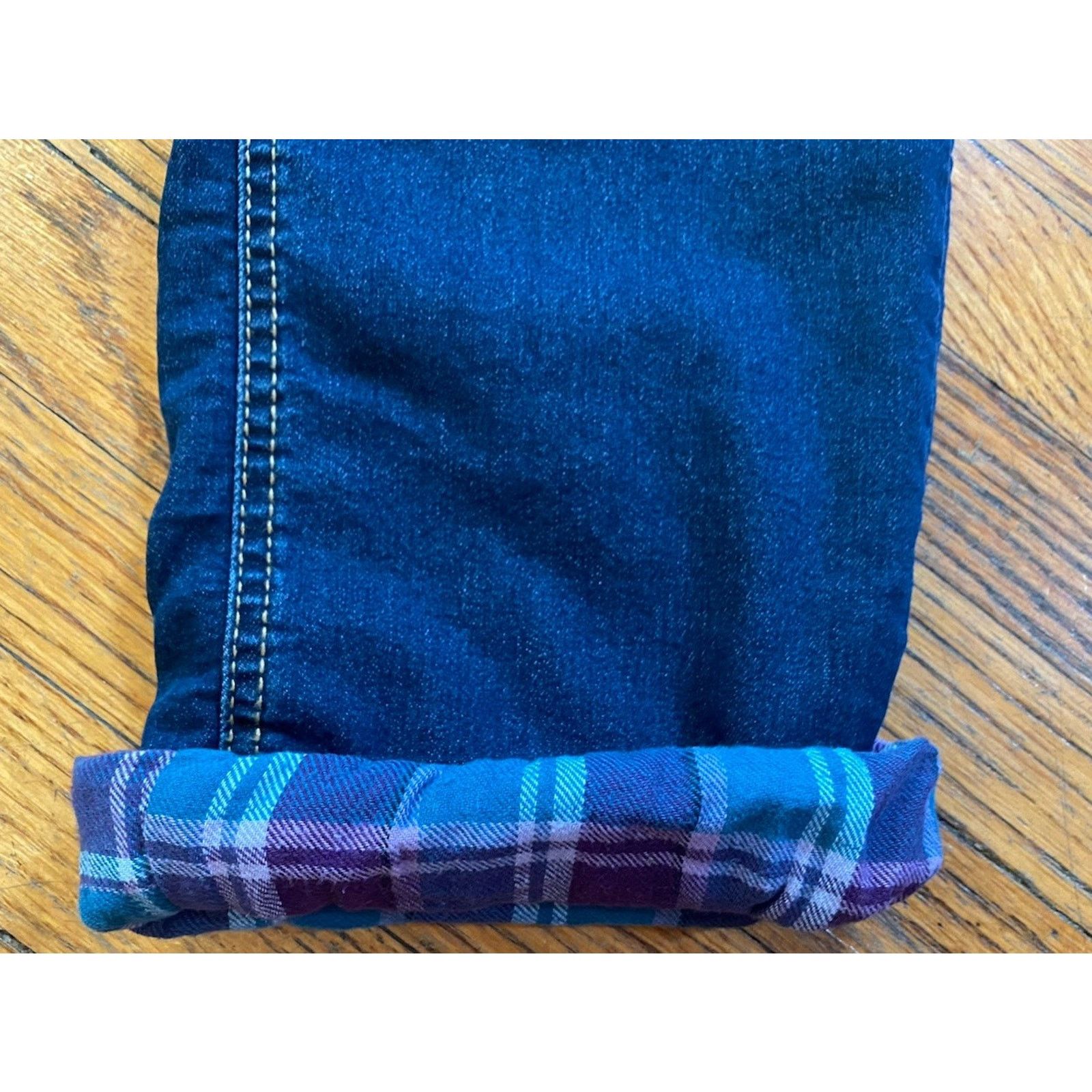 Bit & Bridle NWT Bit Bridle Fleece Lined Straight Leg Jeans Women’s 10 Size 32" / US 10 / IT 46 - 2 Thumbnail