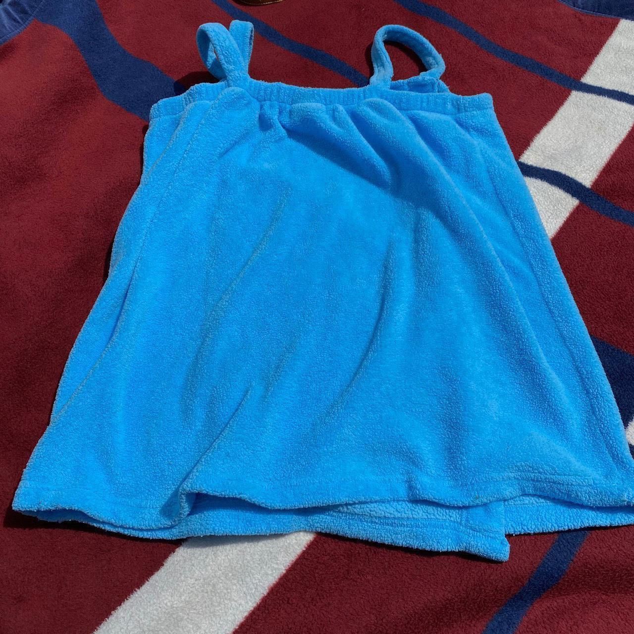 Vintage Sanrio 2000s Hello Kitty fleece plush bathrobe sky blue bow Size ONE SIZE - 2 Thumbnail
