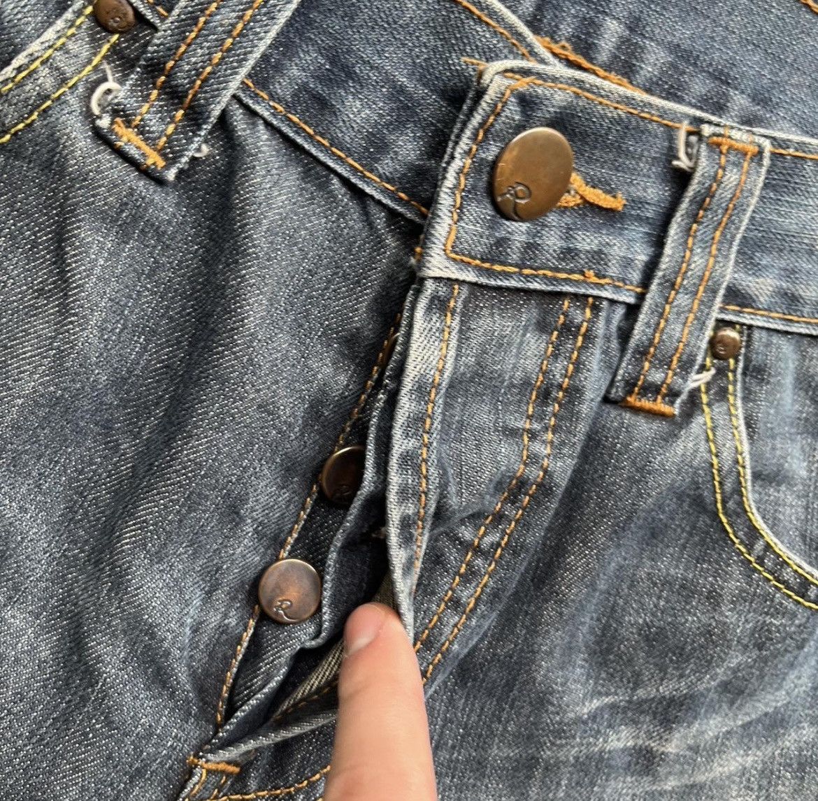 Levi's Vintage Clothing 1990s Levis 501 1960s Reproduction Selvedge Denim Size US 30 / EU 46 - 2 Thumbnail