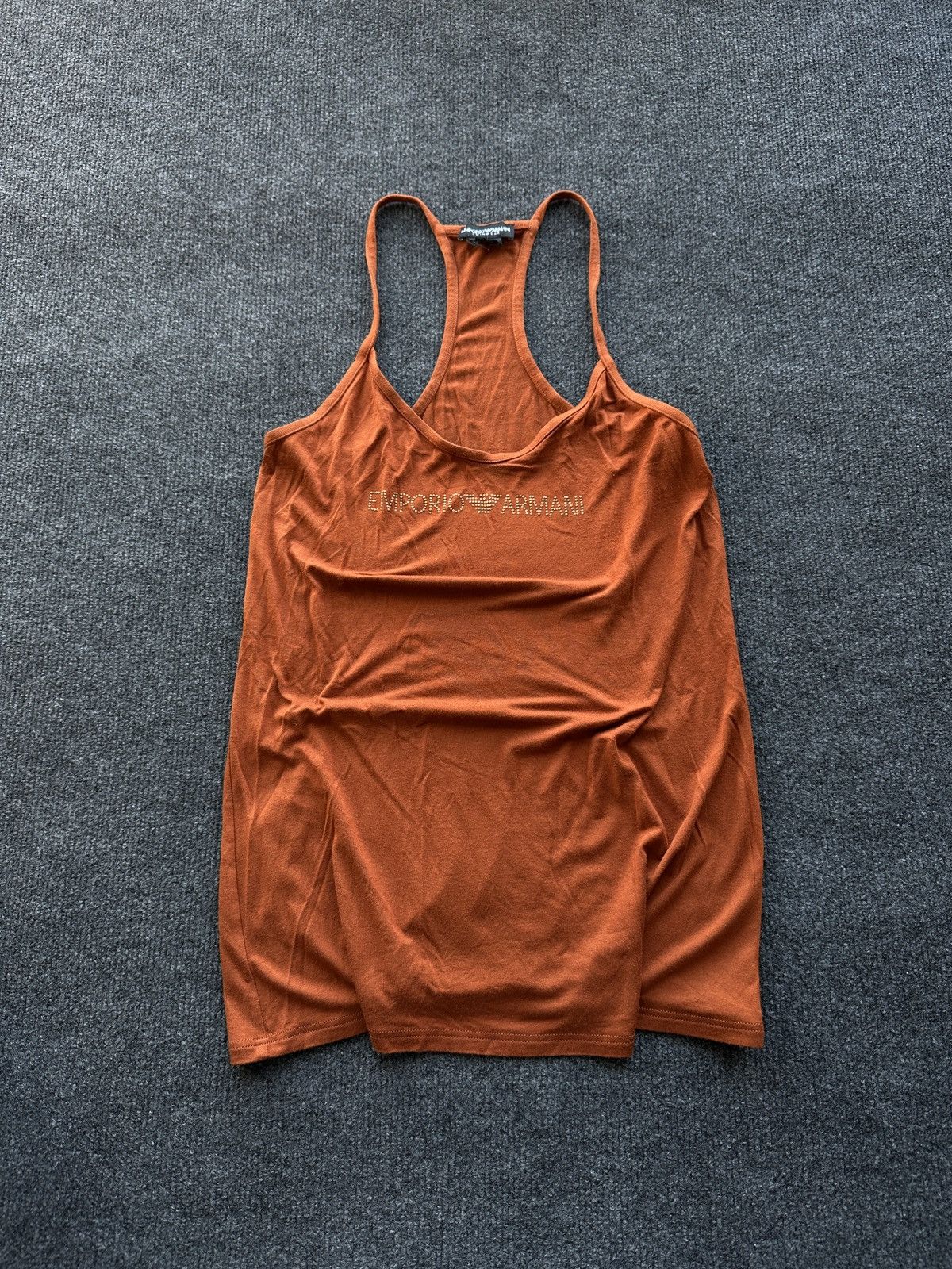 Armani 🚨EMPORIO ARMANI BIG LOGO CENTRE LOGO LUXURY tank top Size M / US 6-8 / IT 42-44 - 1 Thumbnail