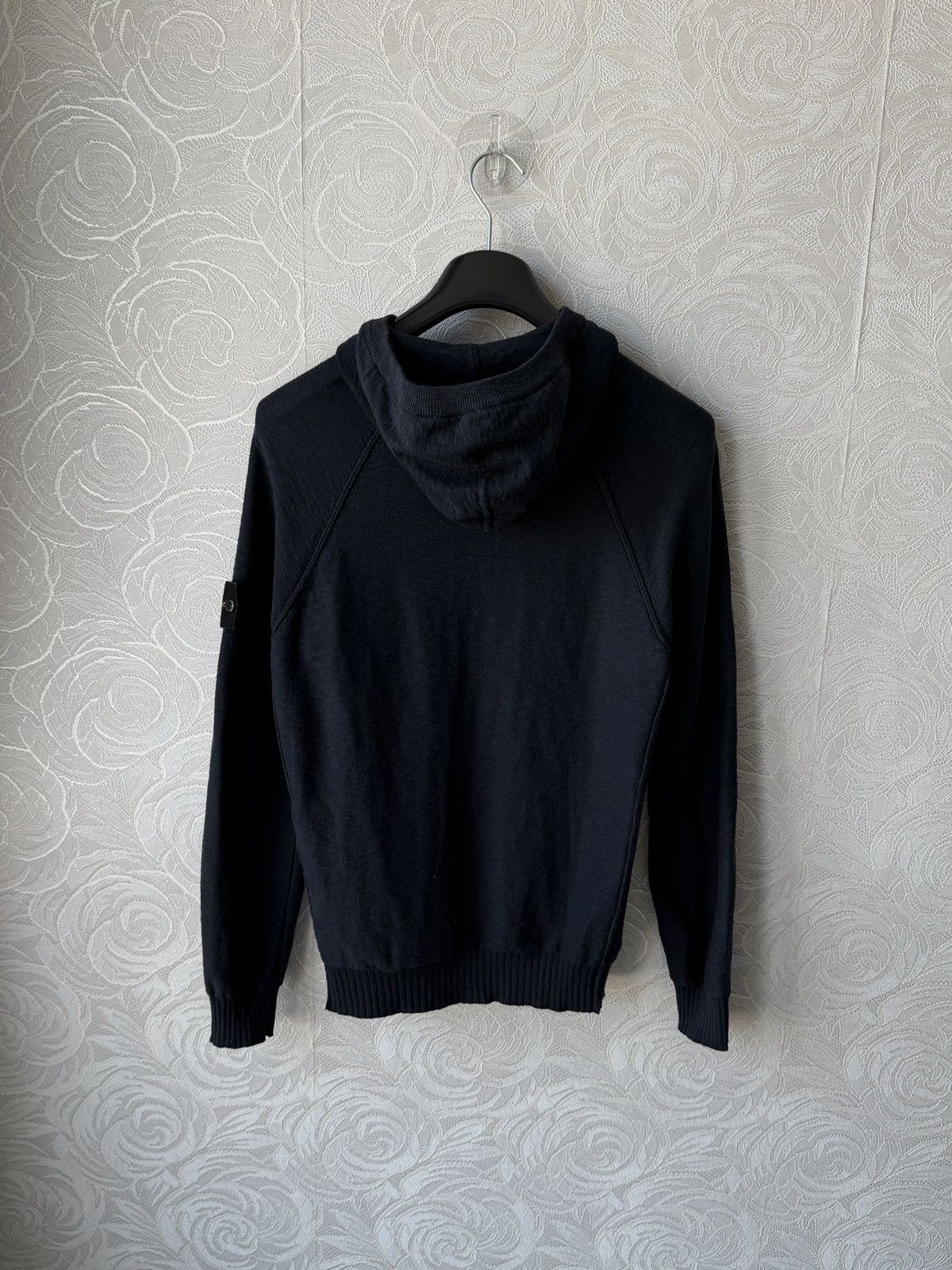 Stone Island Stone Island Knitted Zip Up Hoodie Navy Blue Knitwear Rare Size US L / EU 52-54 / 3 - 8 Thumbnail