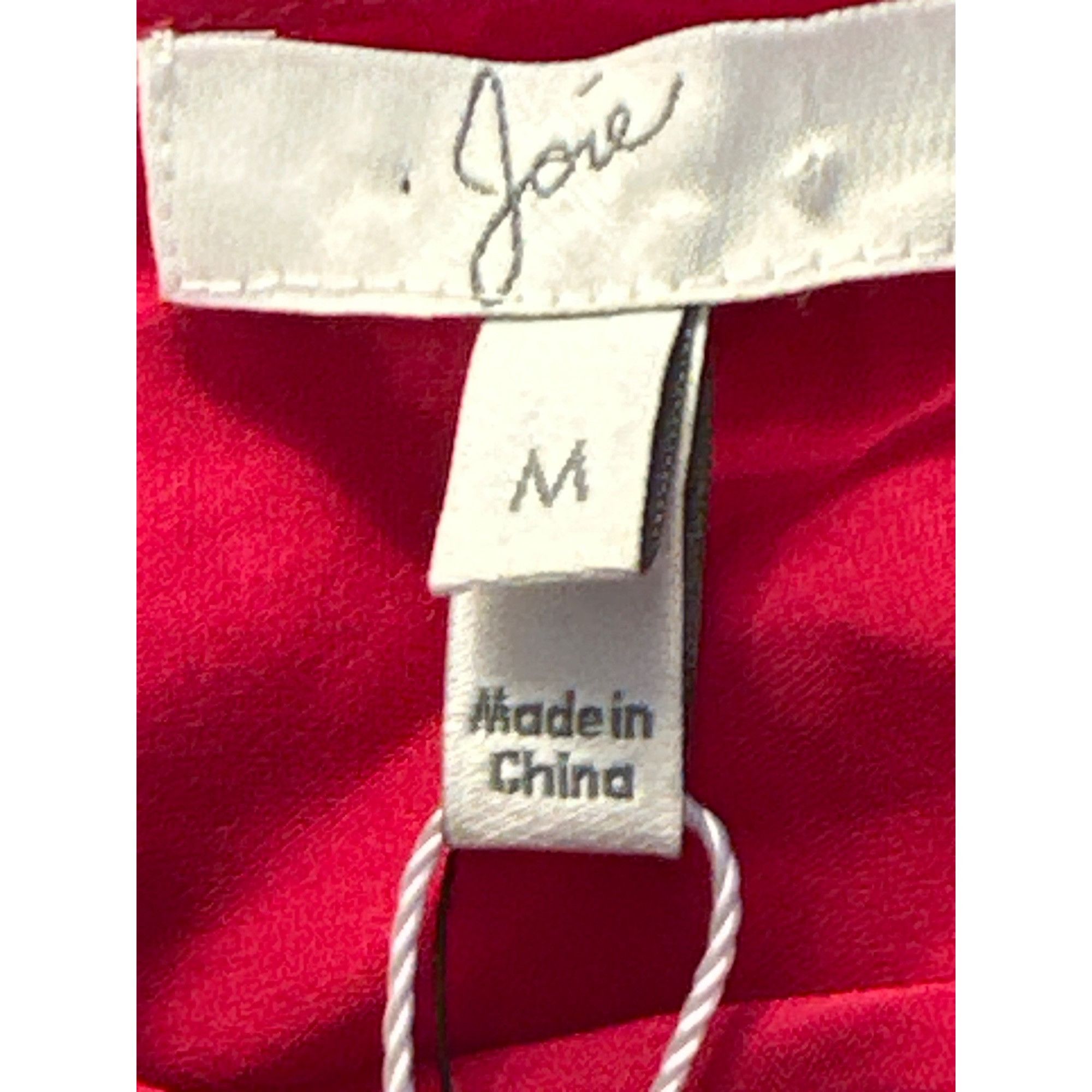 Joie Joie Red Avanti Blouse 100 Percent Silk Long Sleeve Scoop Ne Size M / US 6-8 / IT 42-44 - 9 Thumbnail