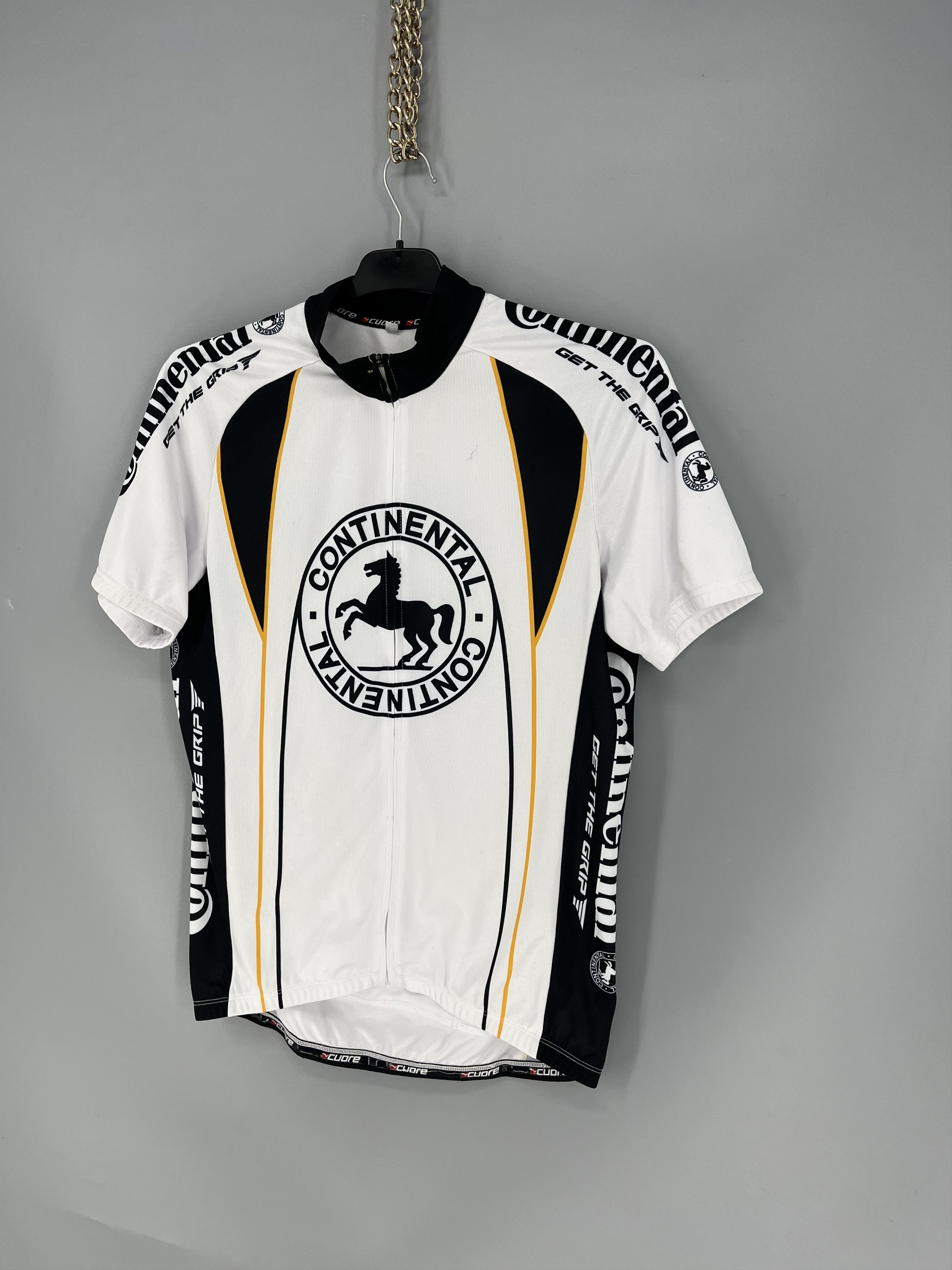 Vintage Continental Cuore Cycling Top Jersey White Size M Size US M / EU 48-50 / 2 - 3 Thumbnail