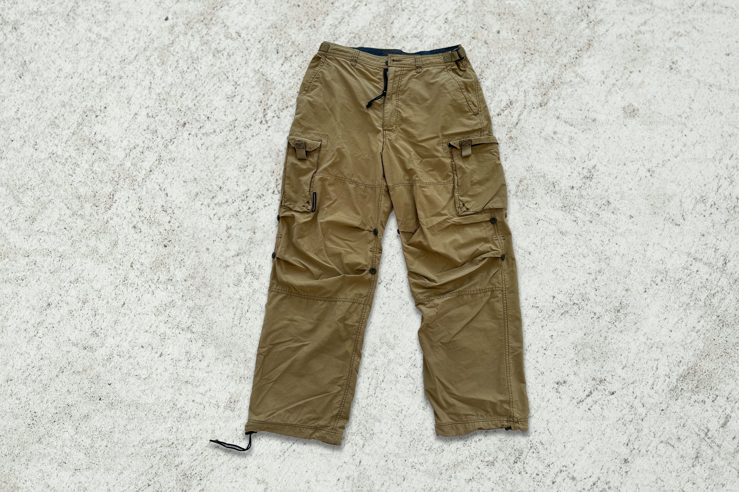 Vintage Abercrombie & Fitch Paratrooper Khaki Cargo Pants
