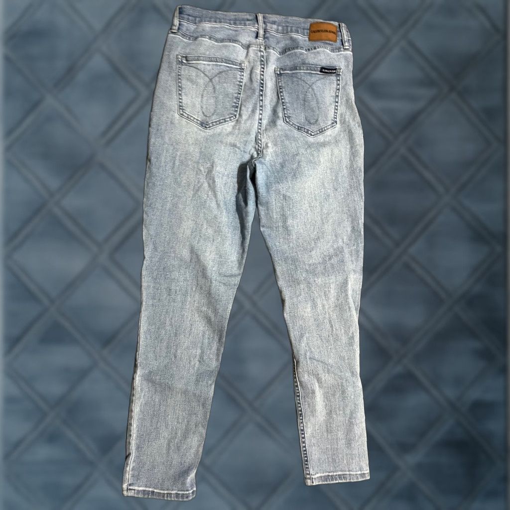 Calvin Klein VINTAGE Calvin Klein Skinny Jeans Women 10 Denim Ankle Casual Preppy Blue 2010s Size 32" / US 10 / IT 46 - 1 Thumbnail