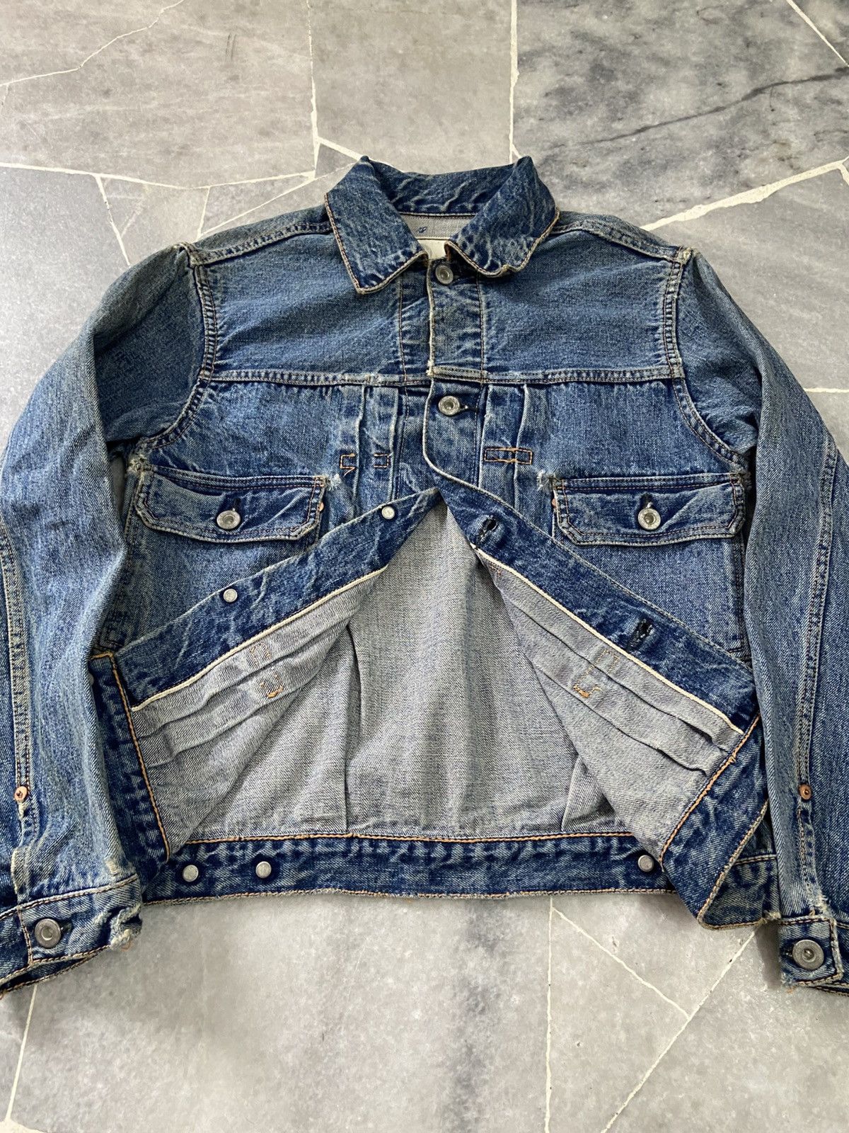 Johnbull JOHNBULL kojima japan Washed Distressed Denim Jacket Size US M / EU 48-50 / 2 - 7 Thumbnail