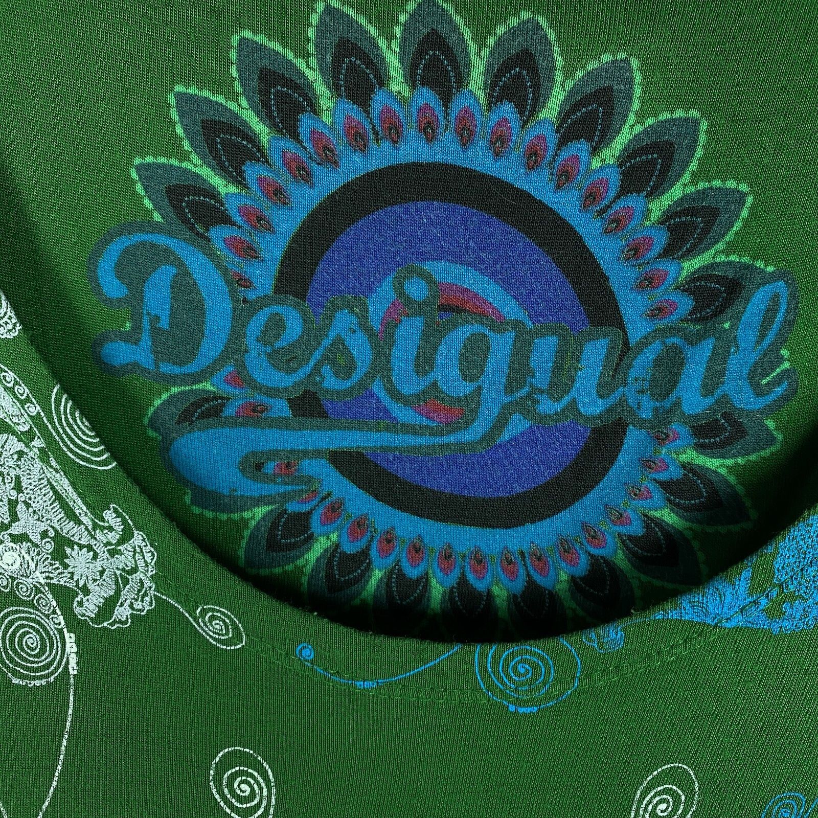 Desigual Desigual Dress Women's Size L Multicolor Short Sleeve ` Size L / US 10 / IT 46 - 4 Thumbnail