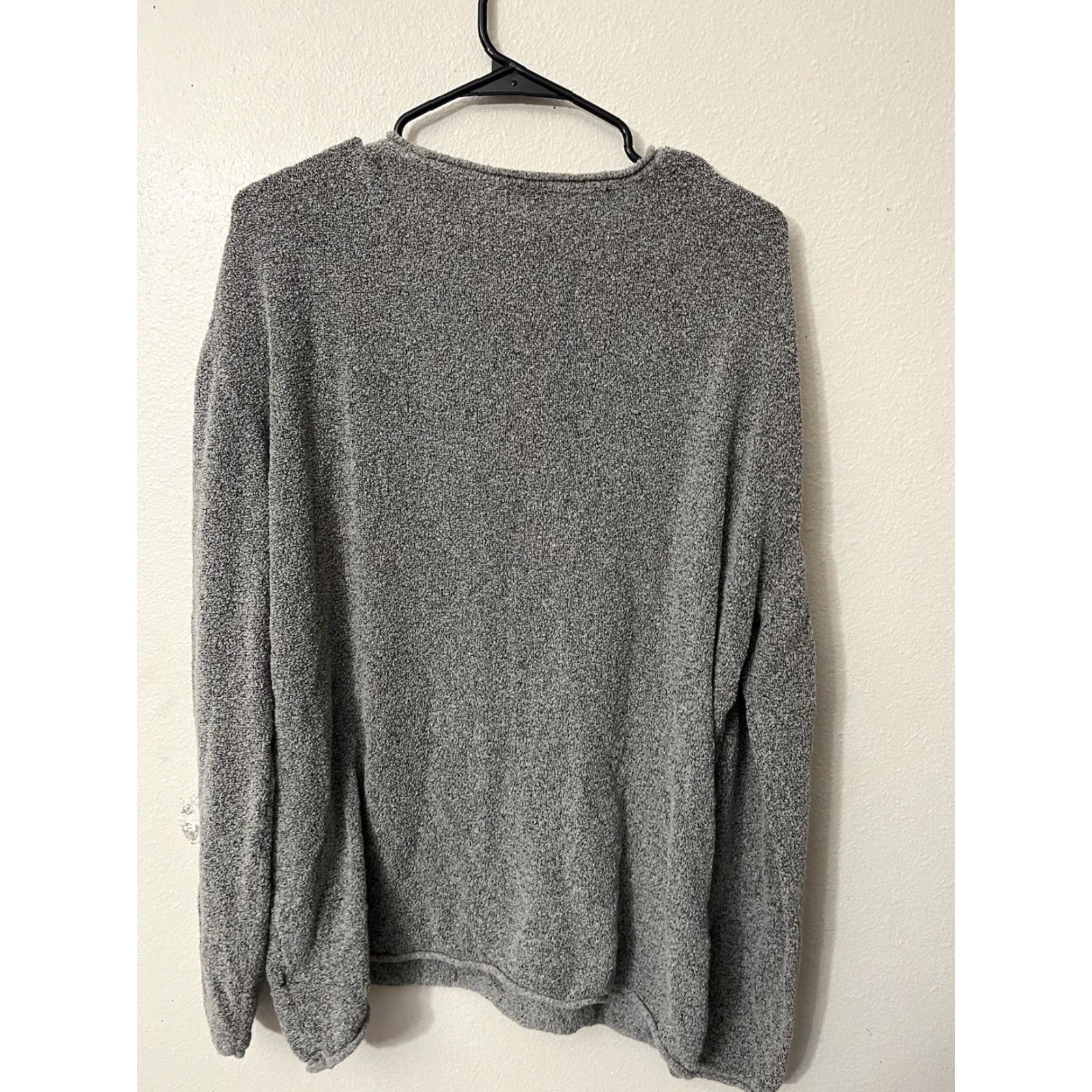H&M H&M Grey Sweater Pullover with Pocket Women's XL Fuzzy Knit Casual Size XL / US 12-14 / IT 48-50 - 3 Thumbnail