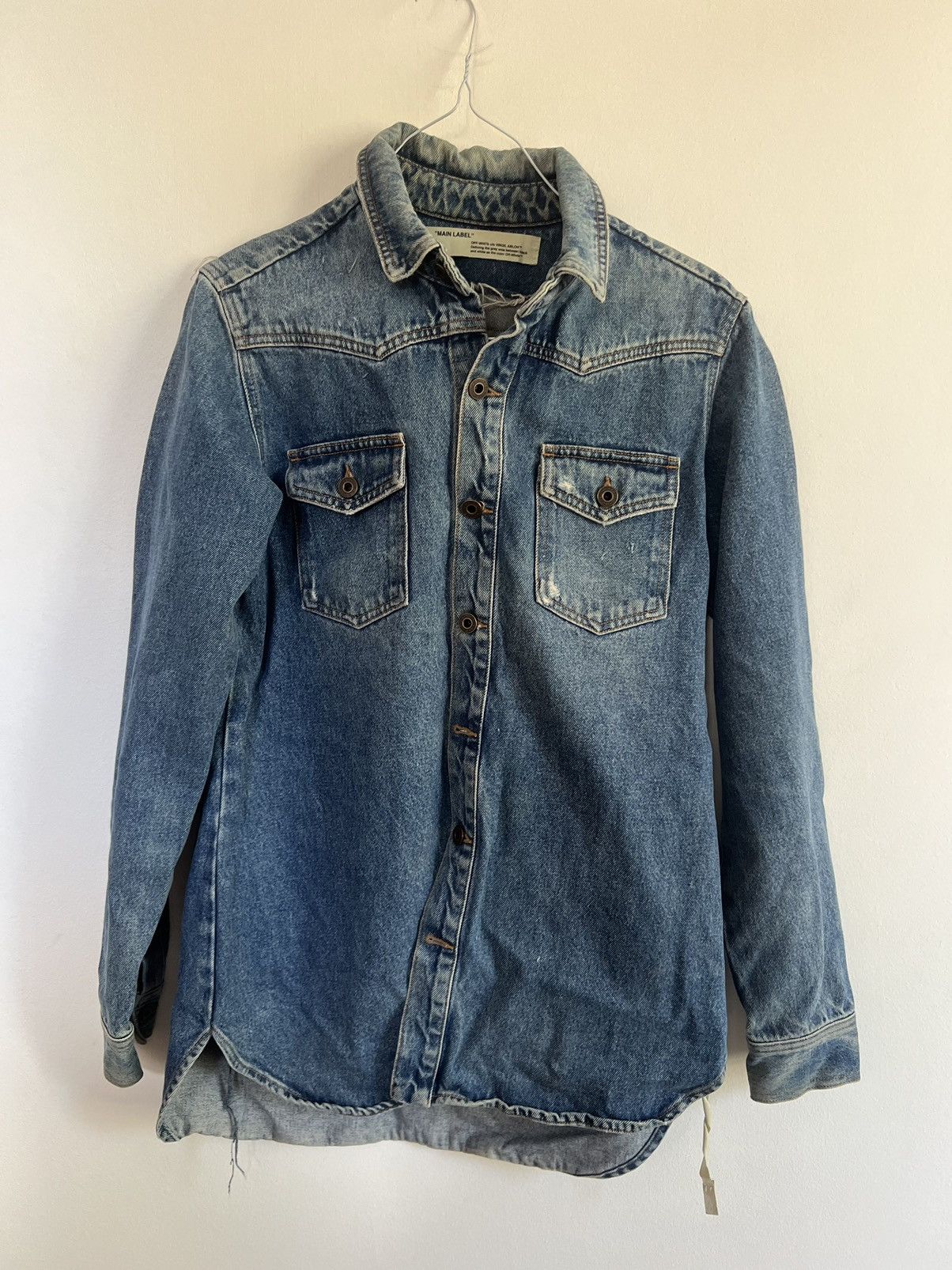 Off-White Off white Temperature Denim Jacket Size US M / EU 48-50 / 2 - 4 Thumbnail