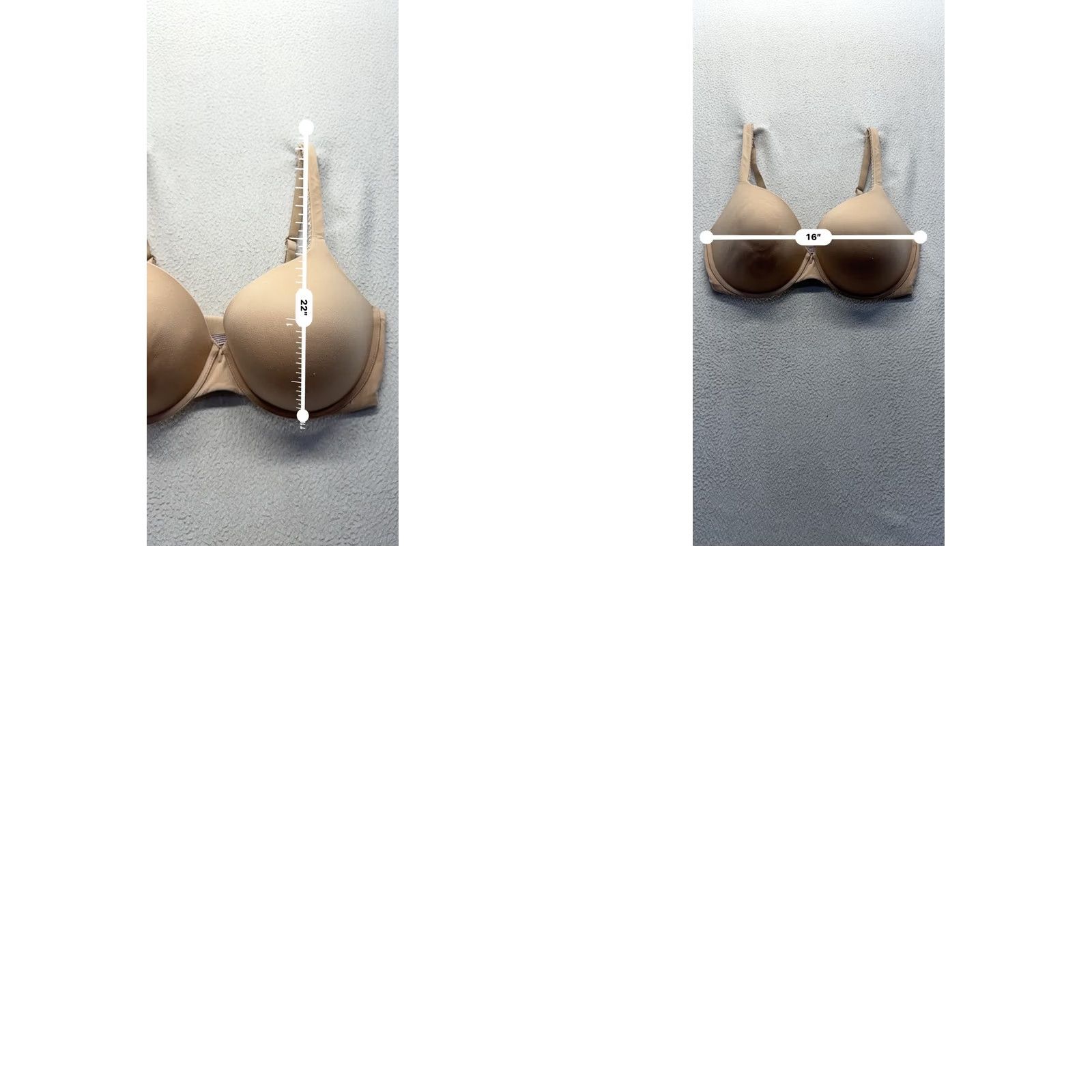 Victoria's Secret Victoria's Secret Body By Victoria Bra 38DDD Beige T-Shirt Bra Womens Underwire Hook & Eye 38Ddd Like New Size ONE SIZE - 8 Thumbnail
