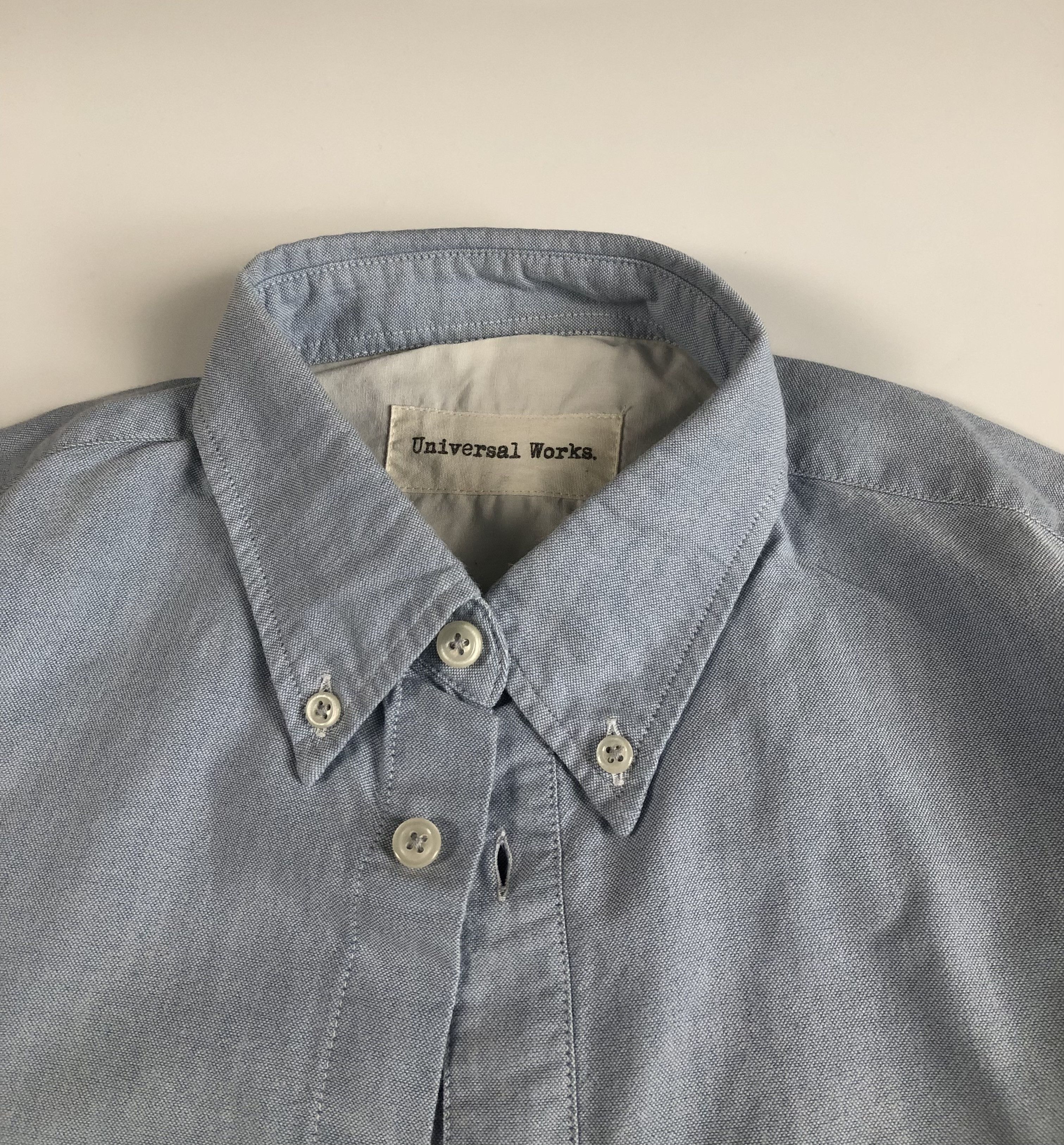 Universal Works Universal Works Everyday Blue Oxford Cotton Shirt Size US S / EU 44-46 / 1 - 3 Thumbnail