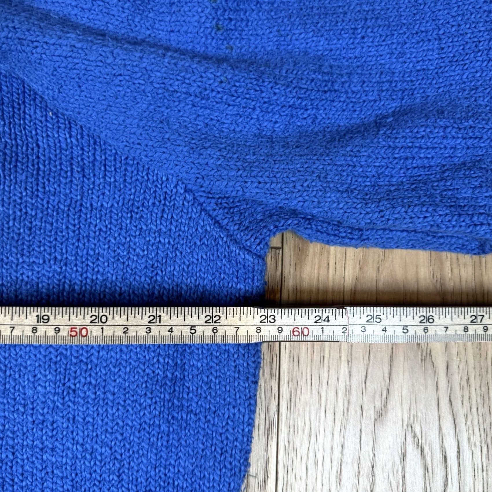 Polo Ralph Lauren VINTAGE Polo Ralph Lauren Sweater Mens XL Blue Crew Neck Cable Knit Cinched Waist Size US XL / EU 56 / 4 - 6 Thumbnail