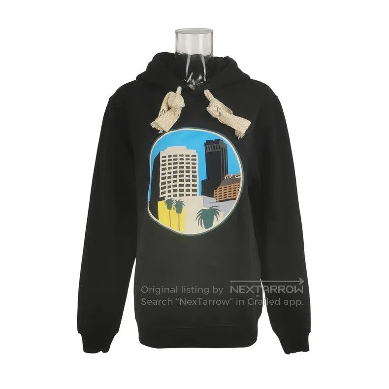 Loewe Cotton Patterned Hooded Sweatshirt