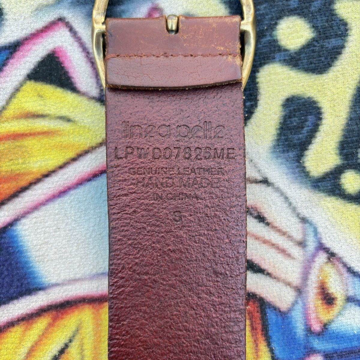 Other Vintage Linea Pelle Studded Belt Size 36 - 3 Thumbnail
