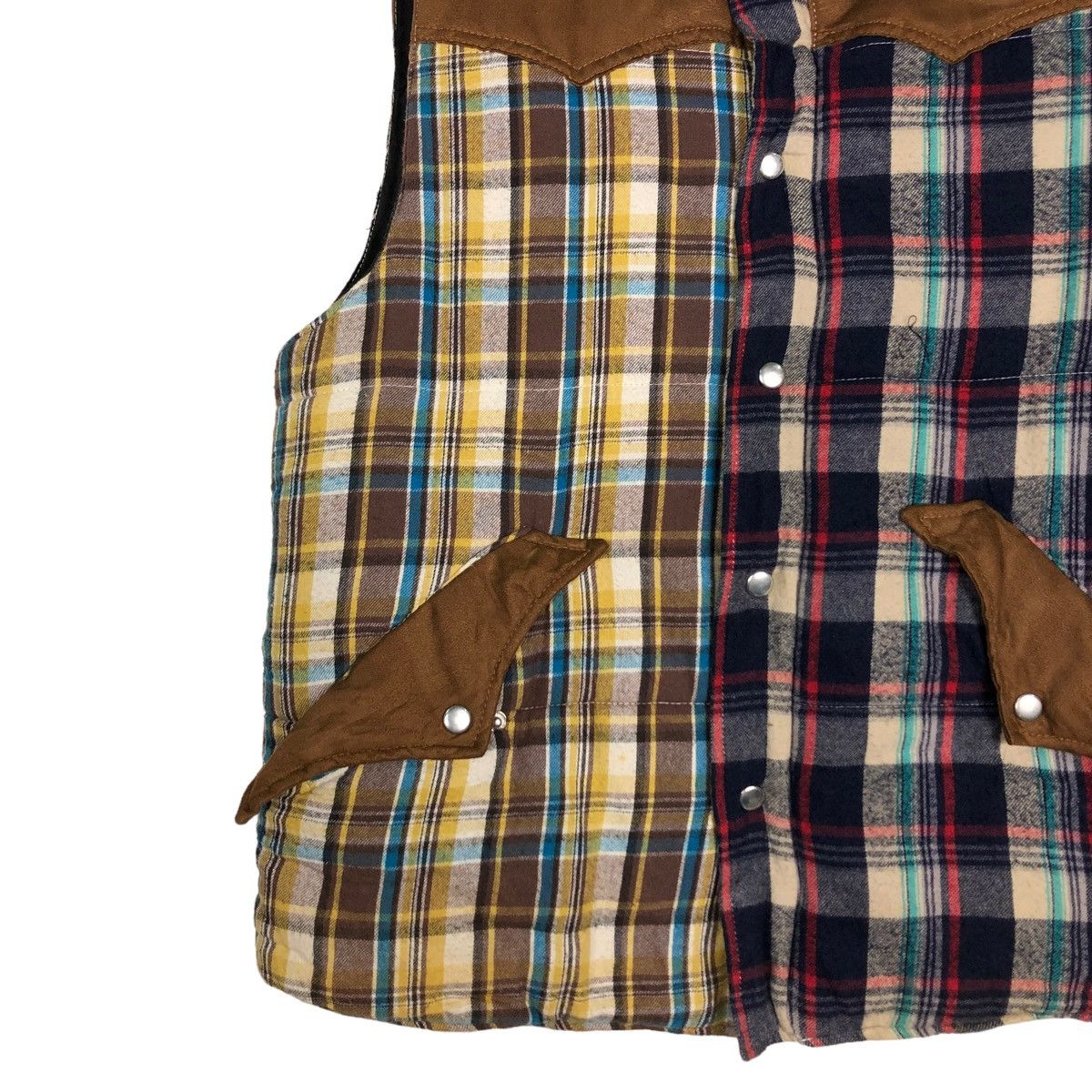 Japanese Brand 🔥VINTAGE TANK TOP PUFFER TARTAN DESIGN BOBSON USA Size US L / EU 52-54 / 3 - 4 Thumbnail