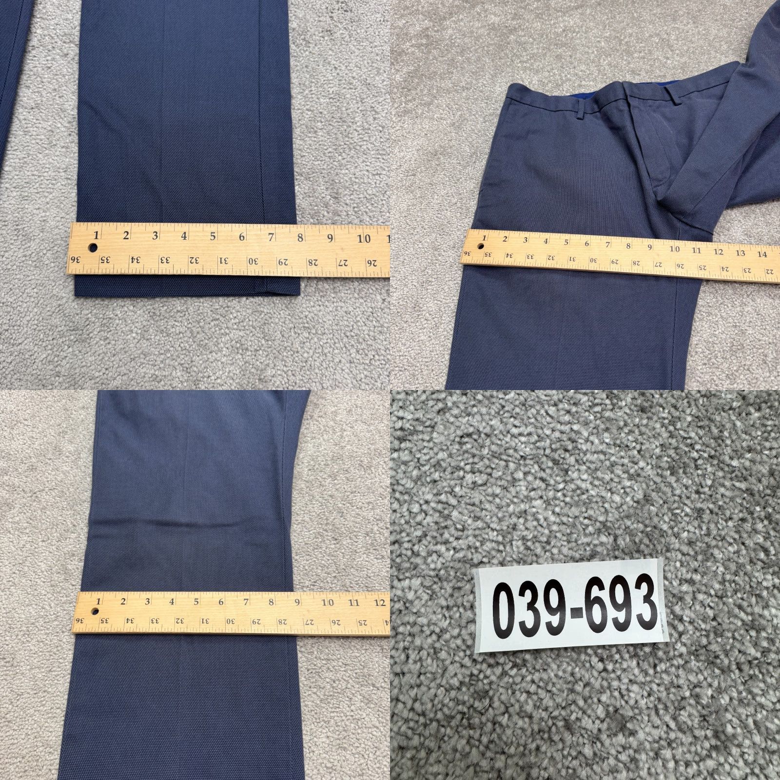Banana Republic Banana Republic Non Iron Modern Slim Fit Dress Pants Mens 32x30 Navy Blue Work Size US 32 / EU 48 - 9 Thumbnail