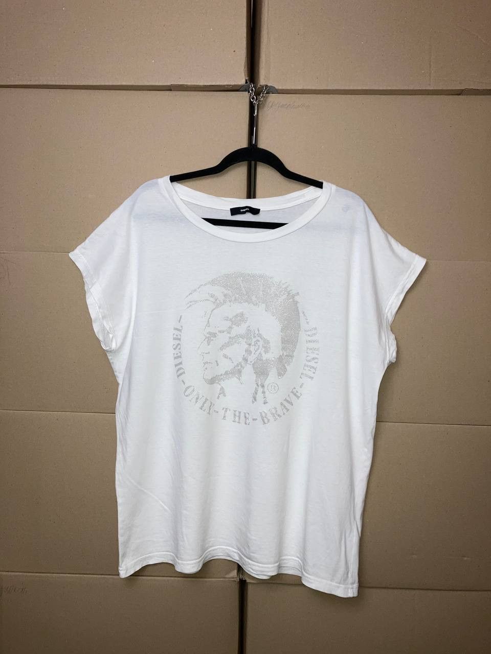 Diesel VINTAGE DIESEL ONLY THE BRAVE WOMENS GRAPHIC T-SHIRT Y2K Size M / US 6-8 / IT 42-44 - 1 Thumbnail