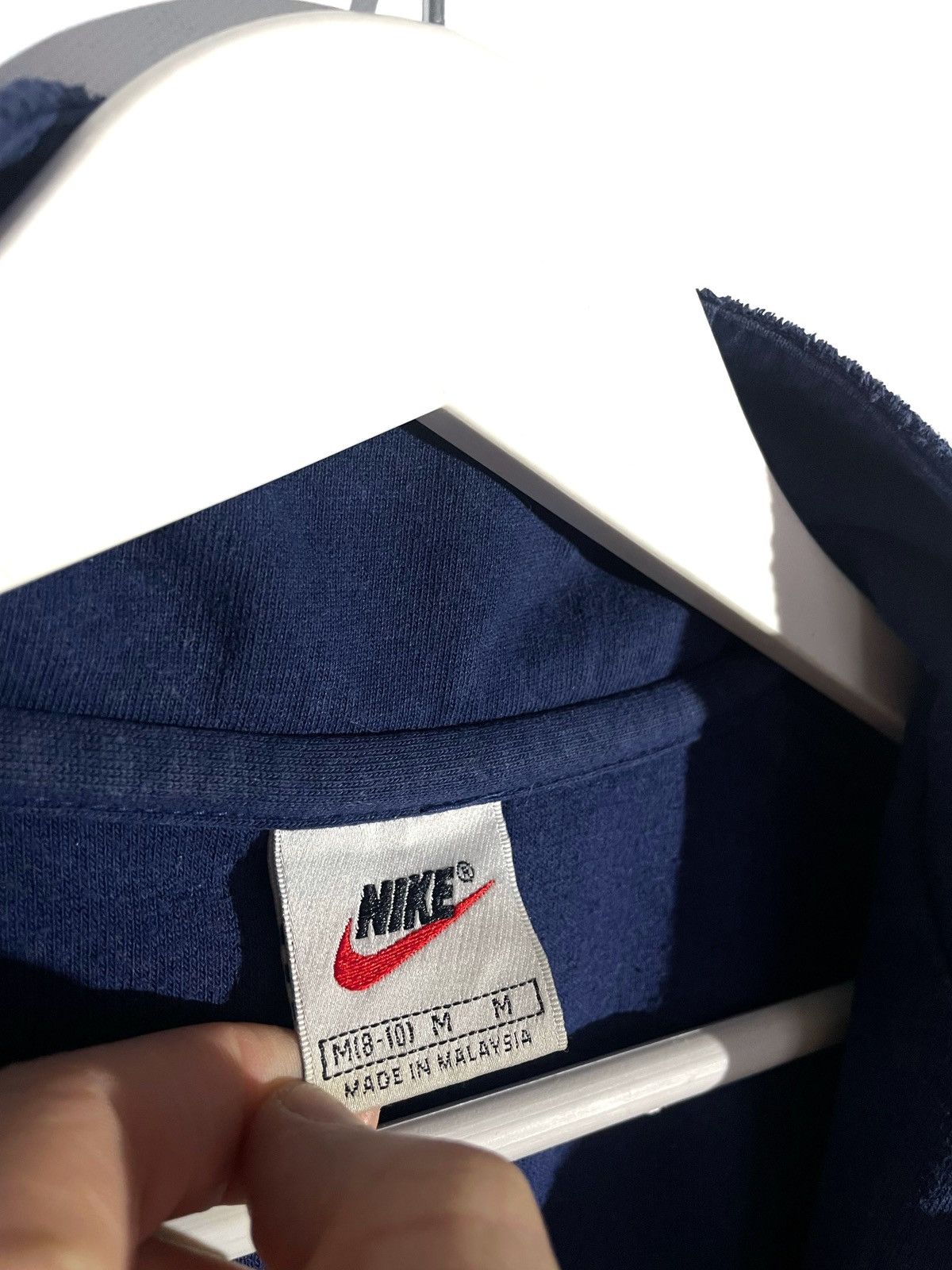 Nike × Vintage Nike Vintage Rare Women 1/2 Zip Velour Sweatshirt Size M Size M / US 6-8 / IT 42-44 - 8 Thumbnail