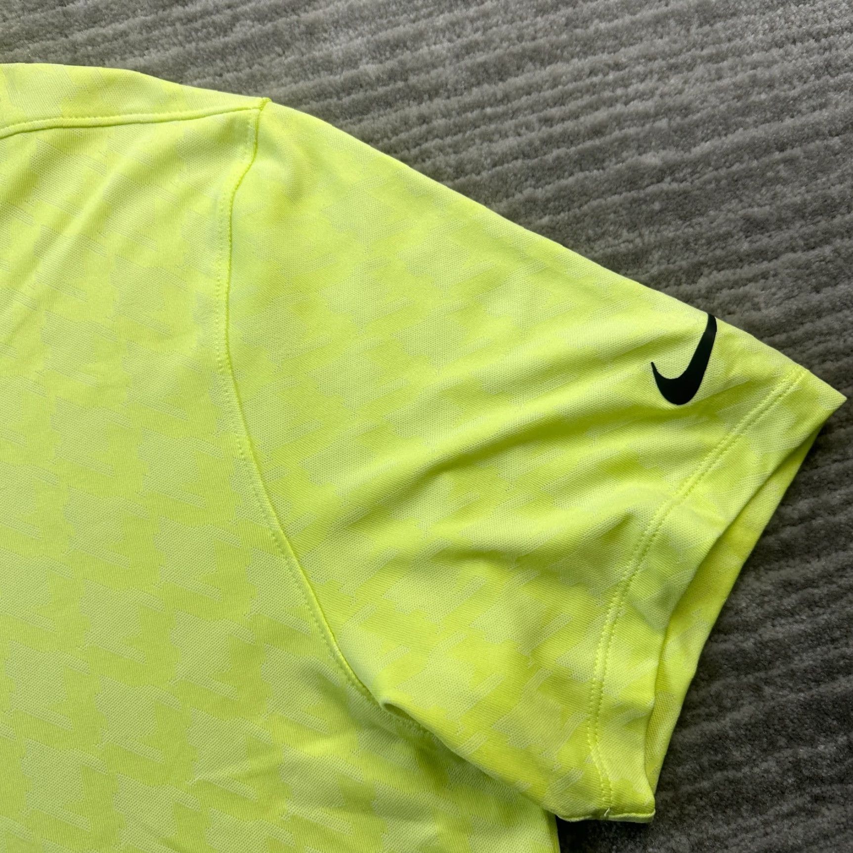 Nike Nike Polo Shirt Mens Large Green Vapor Dri-Fit Golf Jacquard Size US L / EU 52-54 / 3 - 4 Thumbnail