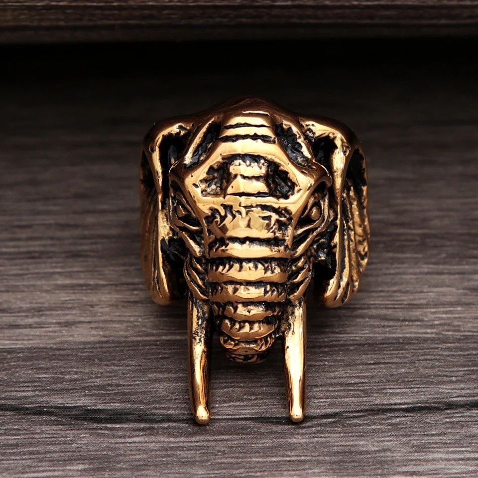 Jewelry × Vintage Vintage Elephant Head Ring 🐘 Size ONE SIZE - 1 Preview