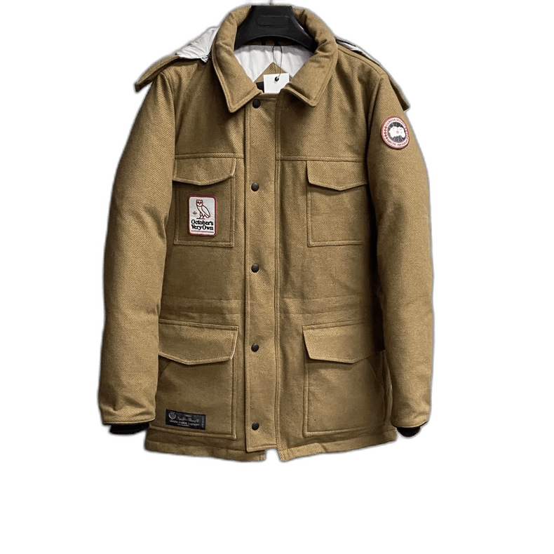 Canada Goose Brown Owl Embroidery Jacket-yf