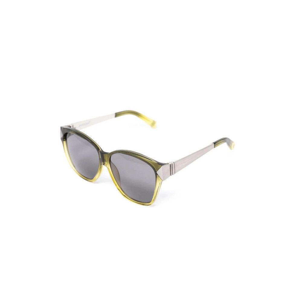Yohji Yamamoto Yohji Yamamoto Sunglasses Rectangular Green and Grey Size ONE SIZE - 1 Thumbnail
