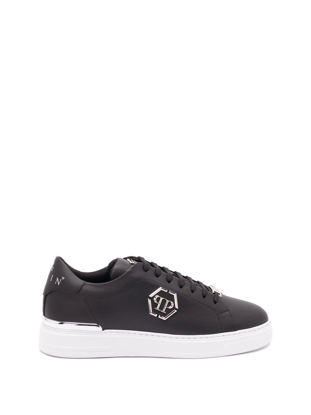 Philipp Plein Leather Low-Top Sneaker `Hexagon` Size US 11 / EU 44 - 1 Thumbnail