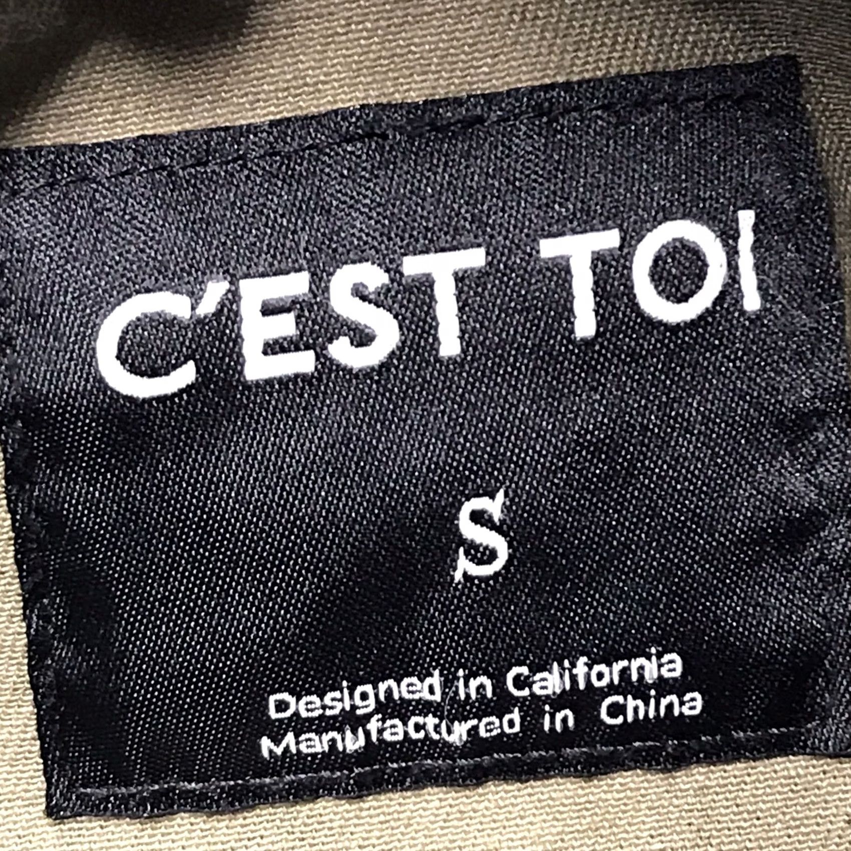 Vintage VINTAGE C'est Toi Women Green Military Jacket Camouflage Anorak Full Zip Mock-Neck S Size S / US 4 / IT 40 - 3 Thumbnail