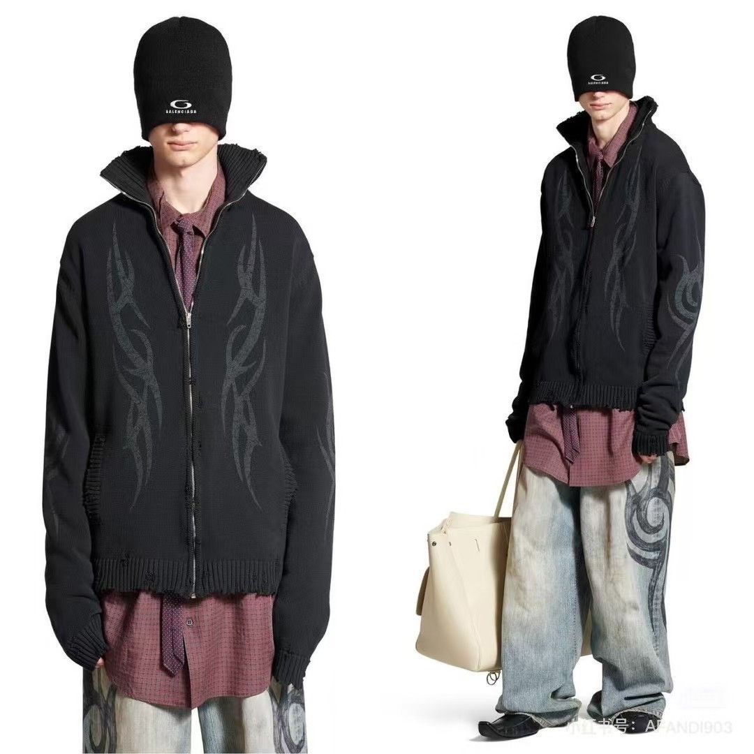 Balenciaga Balenciaga 24 Winter Show Y2K Knitwear Sweater 2501-Nextarr Size US XS / EU 42 / 0 - 9 Thumbnail
