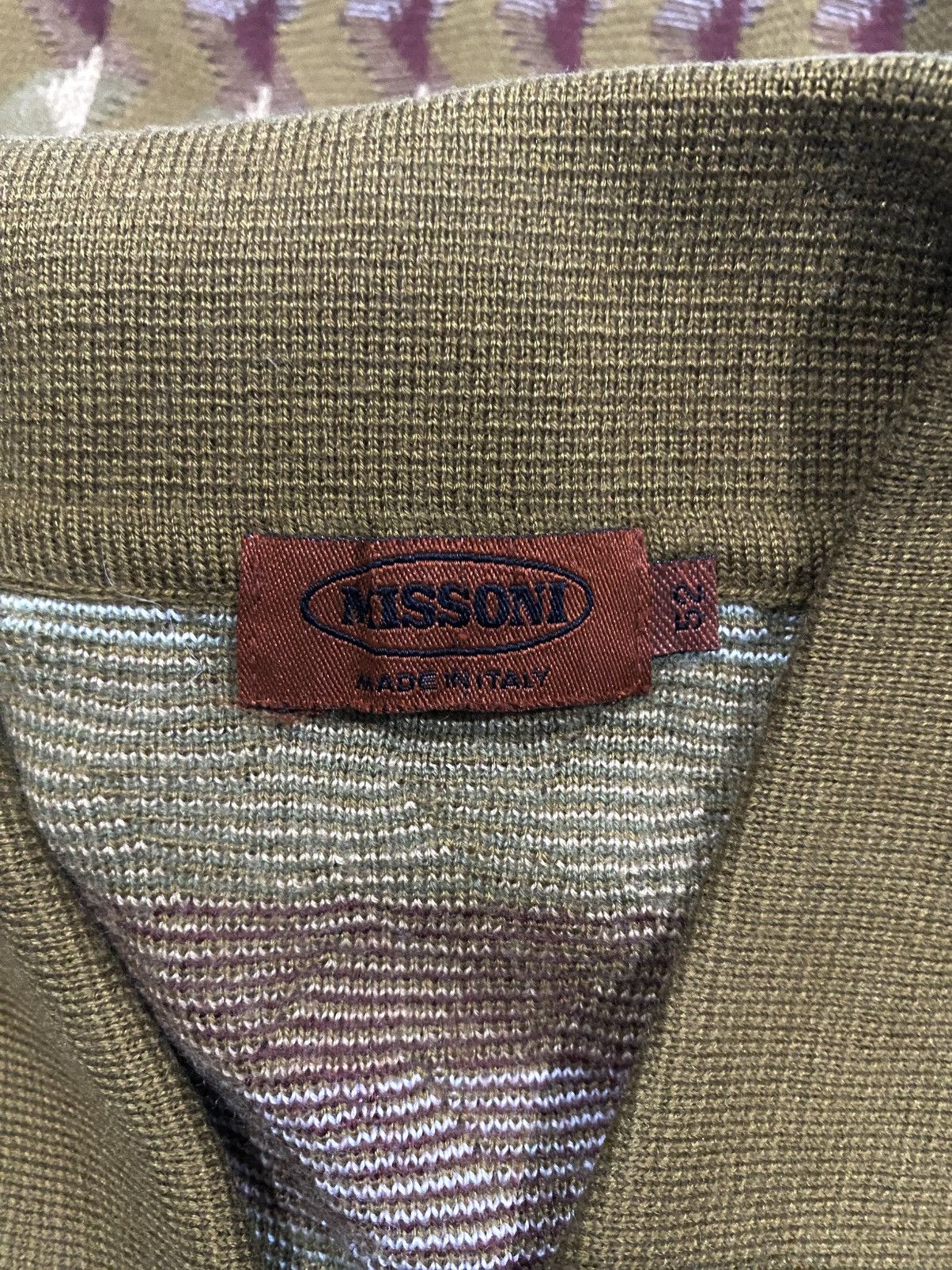 Missoni Missoni Italy Pattern Button Knit Size US L / EU 52-54 / 3 - 7 Thumbnail