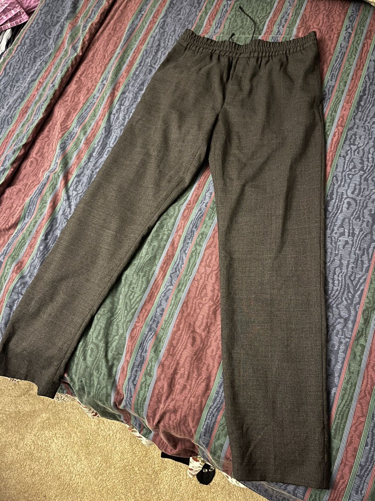 image of New Acne Studios Ryder L Wool Pants in Grey, Men's (Size 30)