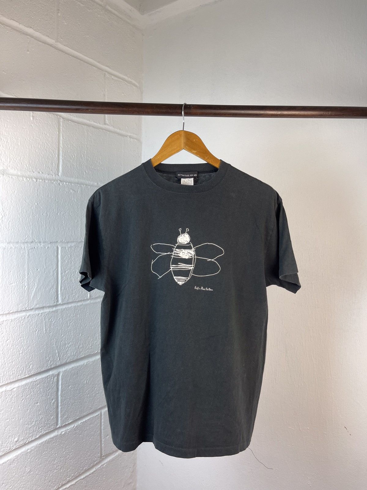 image of Beauty Beast x Issey Miyake Early 90's Ppfm Bee Art Tee in Black, Men's (Size Medium)