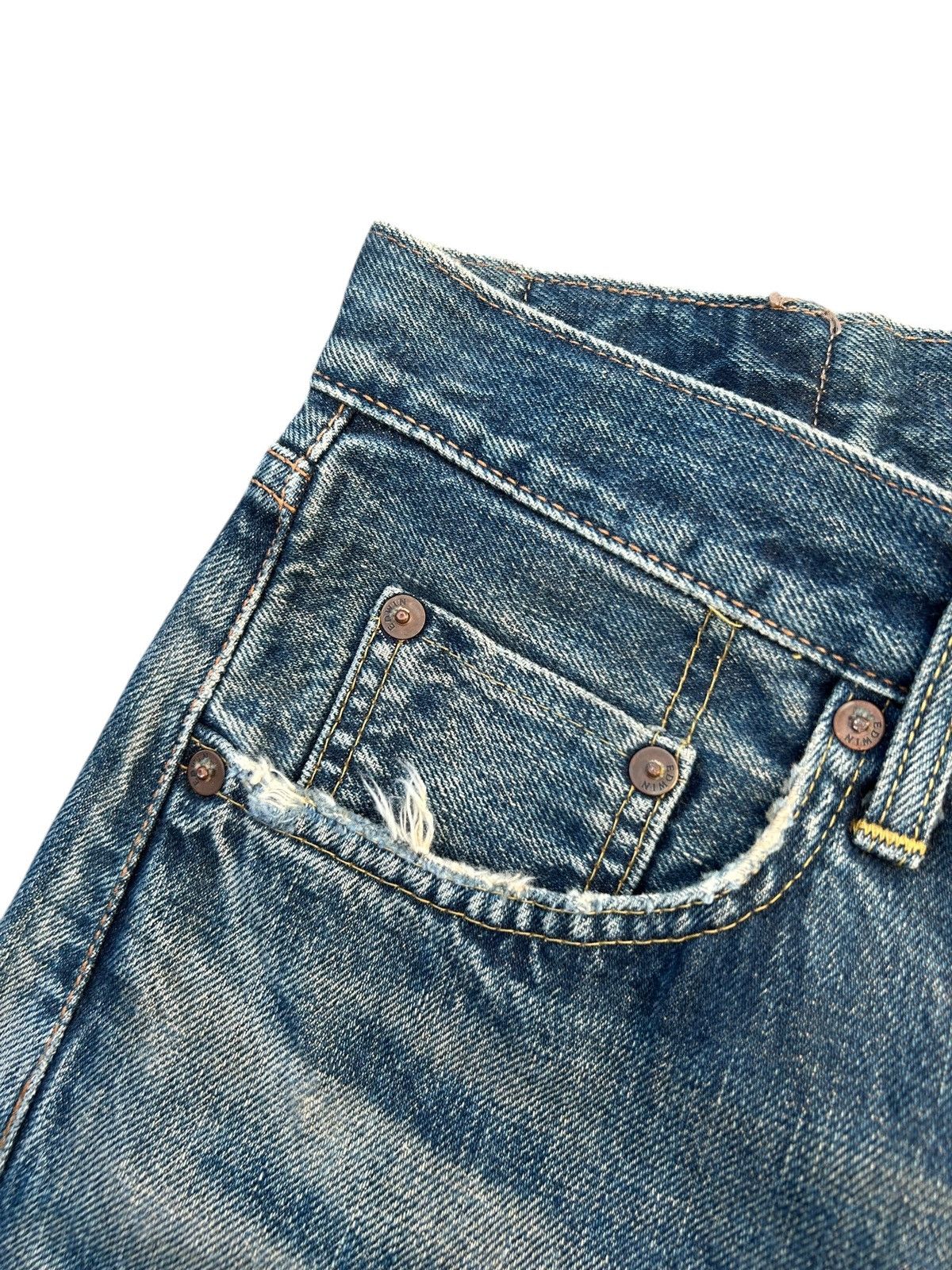 Kapital Vintage Edwin 505 Selvedge Rusty Mudwash Denim Jeans Size US 31 - 6 Thumbnail