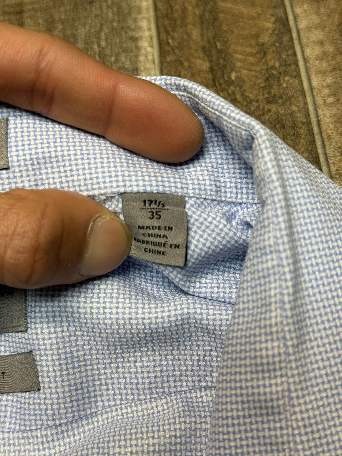 Nordstrom John W. Nordstrom Non-Iron 120s 2-PLY Traditional Fit Shirt Size US L / EU 52-54 / 3 - 5 Thumbnail