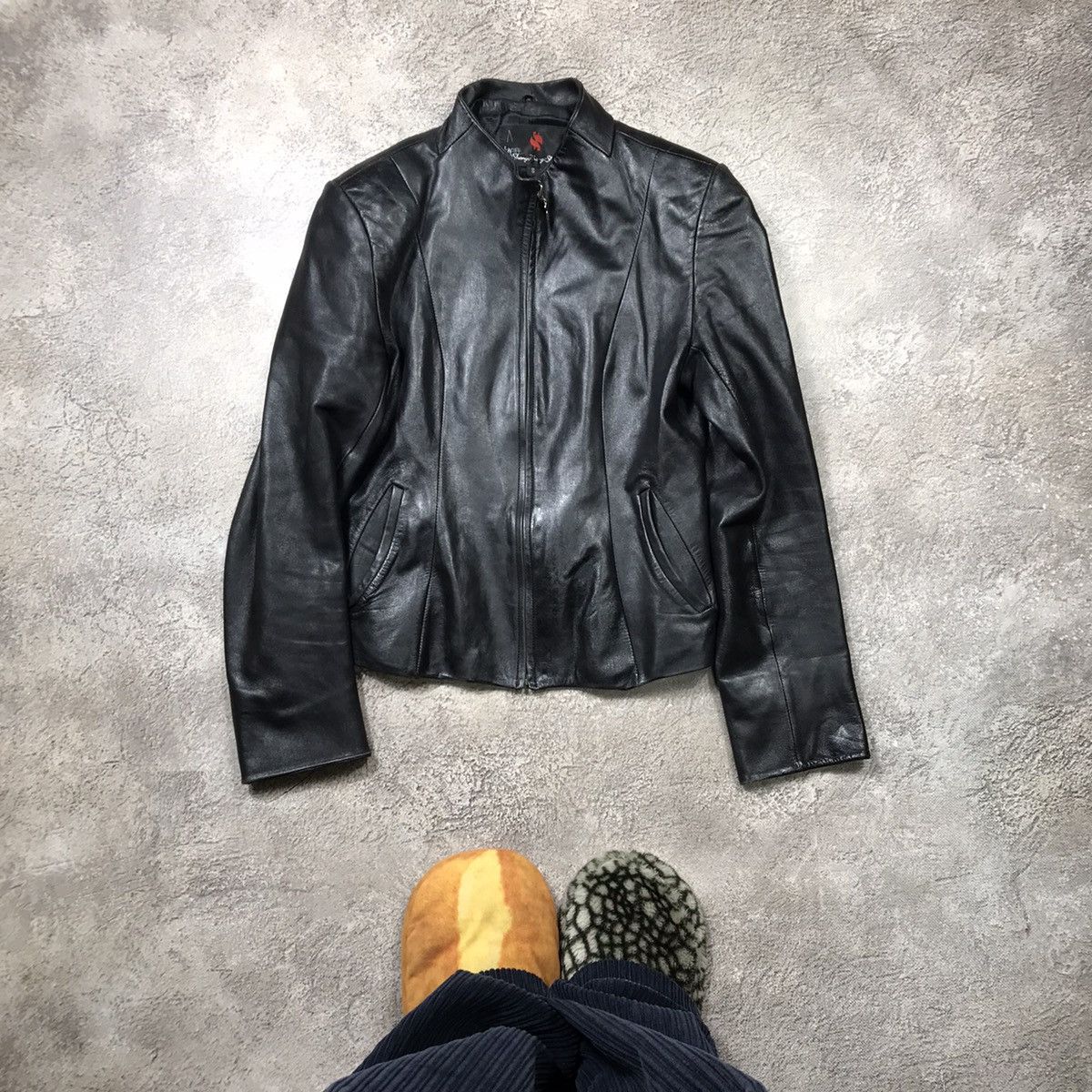 Vintage Vintage Y2K Black Leather Jacket Streetwear Grunge 90s M Size M / US 6-8 / IT 42-44 - 1 Thumbnail