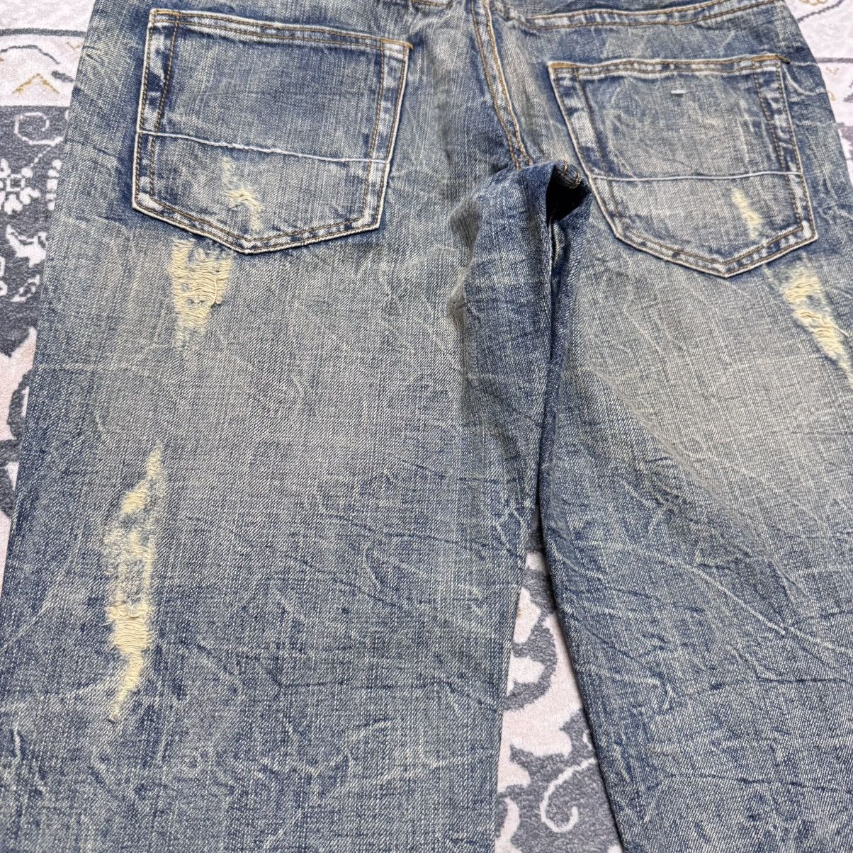 semanticdesign Semantic Design Acid Wash Distressed Denim Flare Jeans Size US 32 / EU 48 - 9 Thumbnail