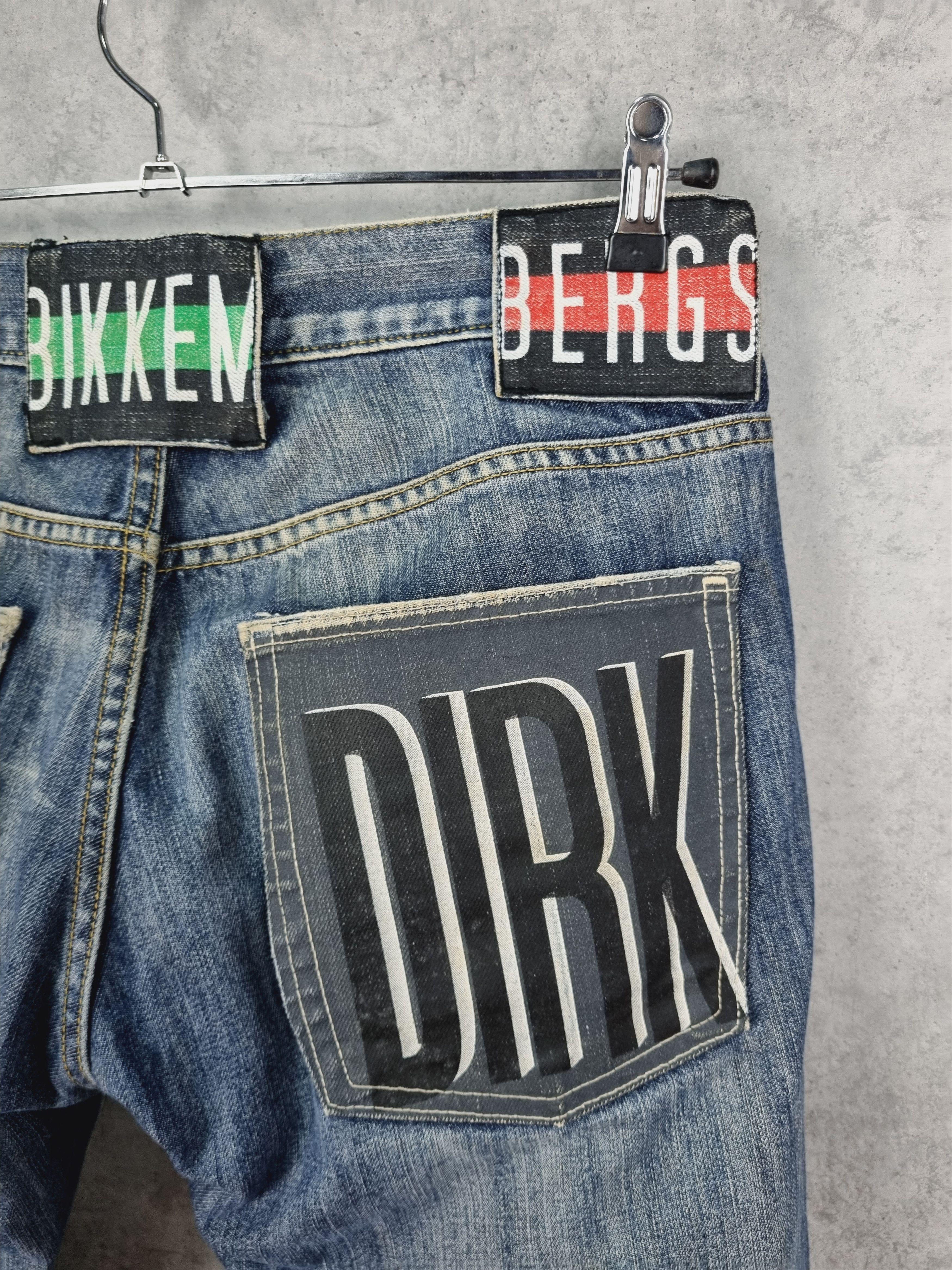 Dirk Bikkembergs × Vintage Bikkembergs Jeans Leather Patch Big Logo Denim Pant Size US 32 / EU 48 - 10 Thumbnail